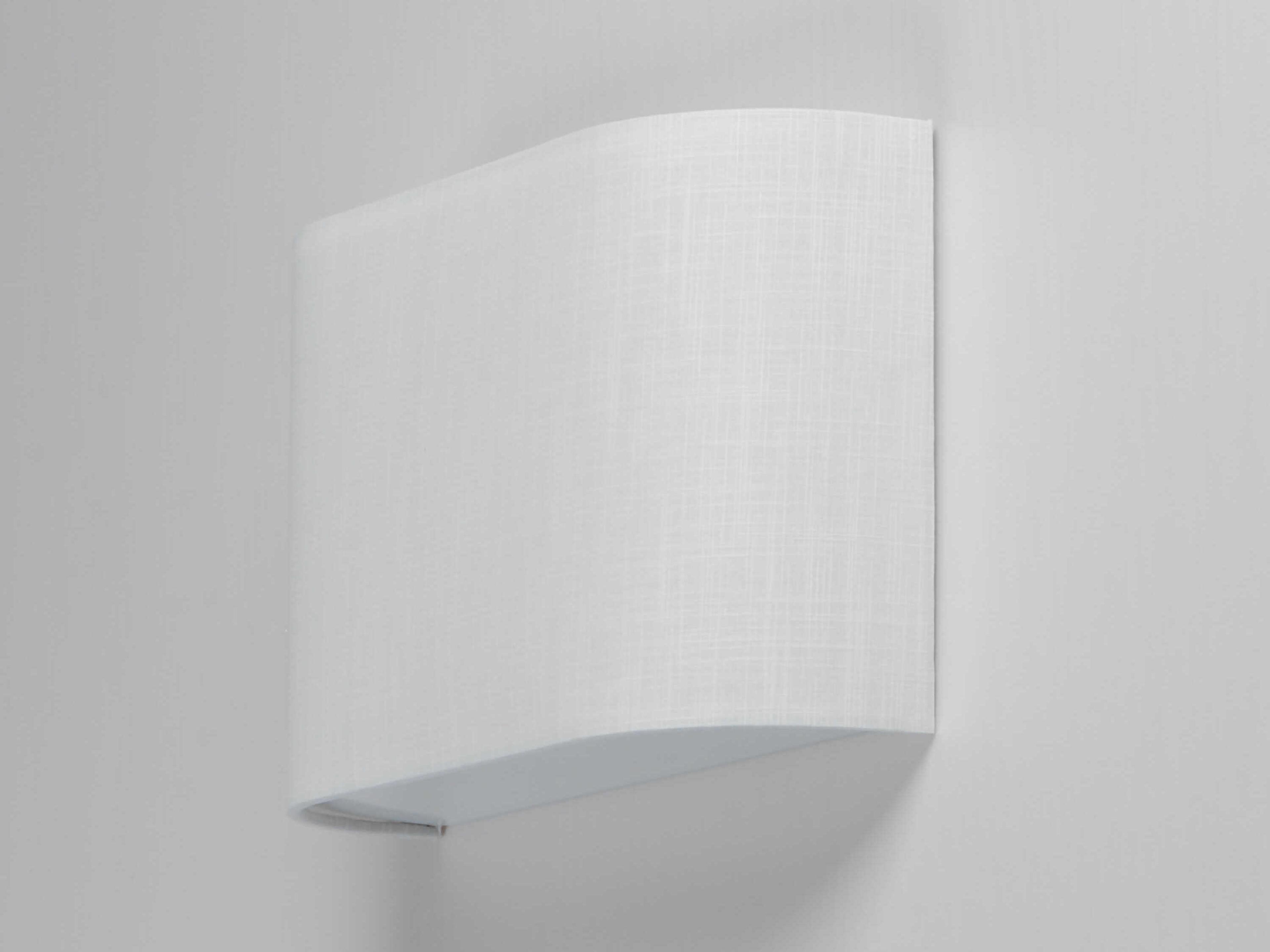 Maxim Lighting Prime 1-Light White Linen Wall Sconce