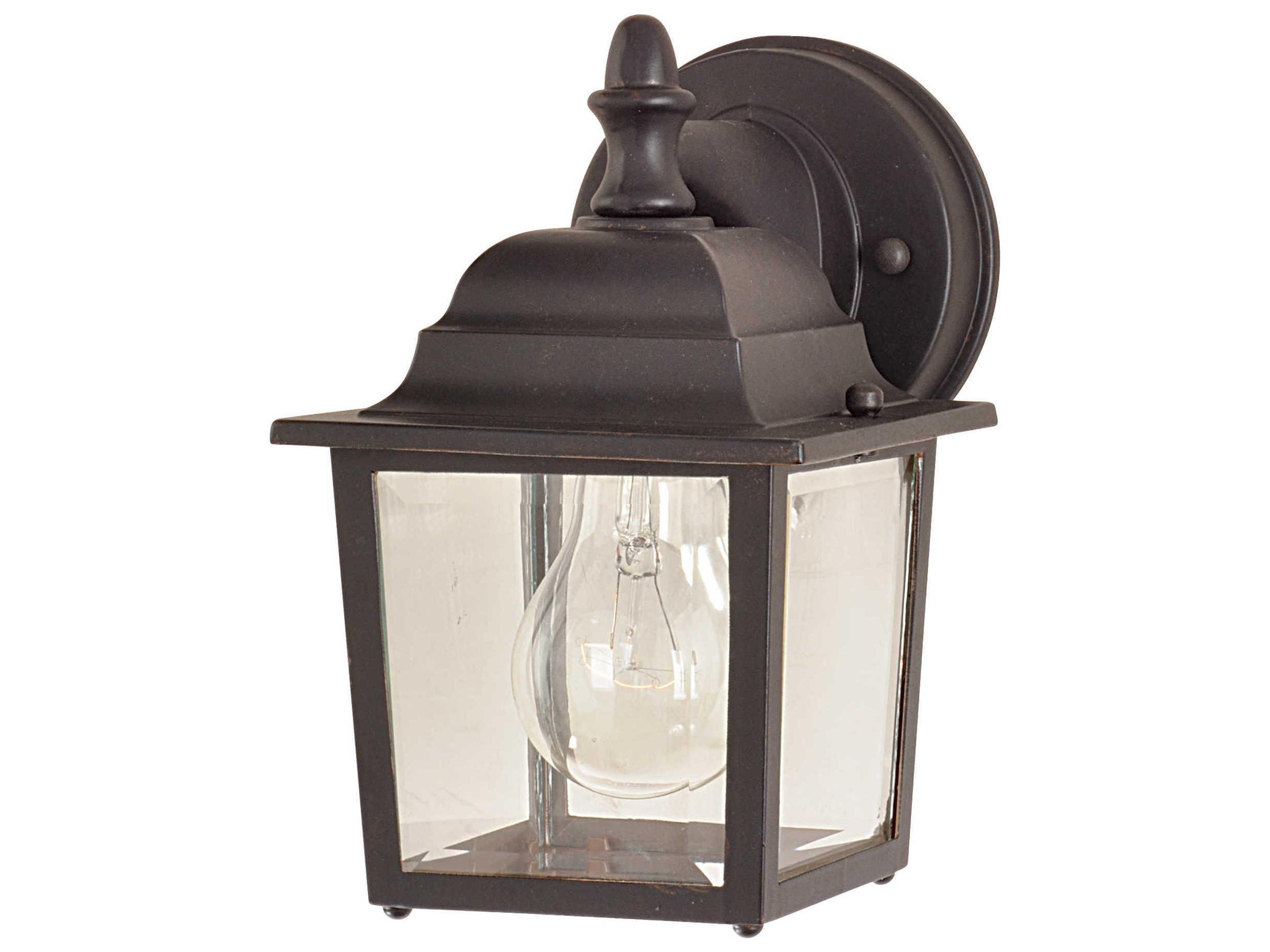 Builder Cast & Clear Glass Outdoor Wall Light