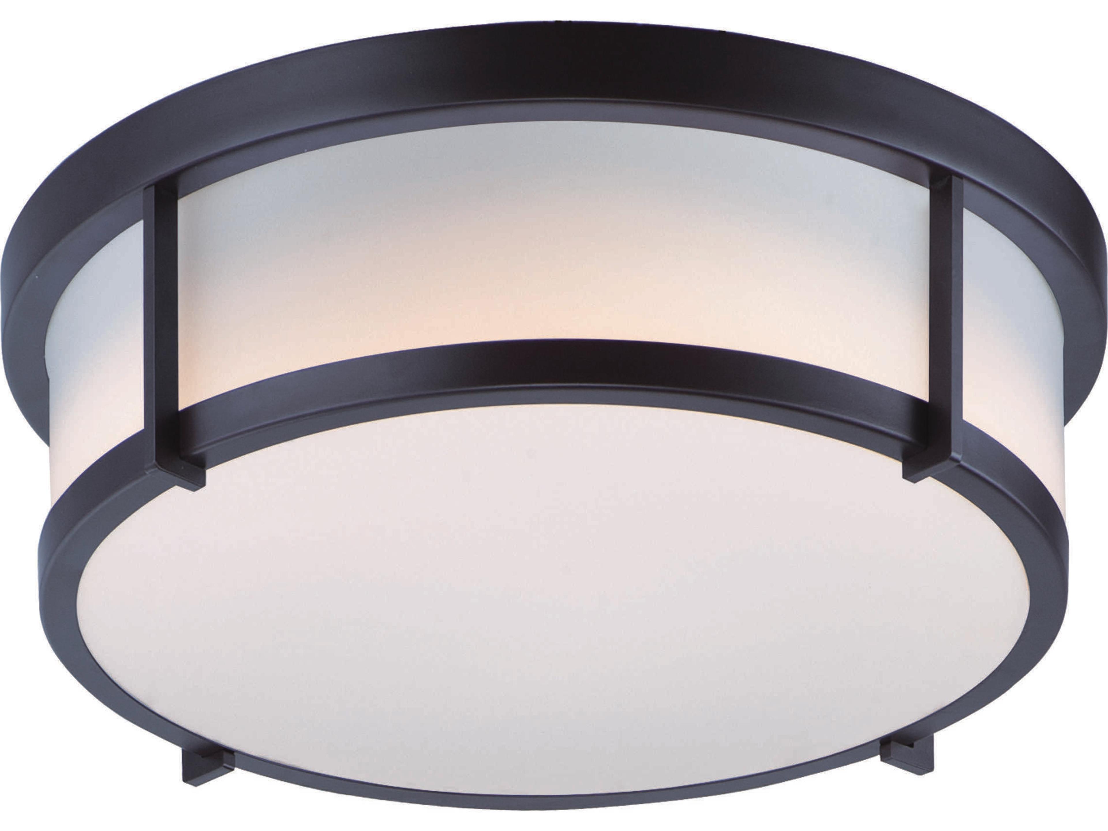 Rogue 1-Light Black LED Round Flush Mount