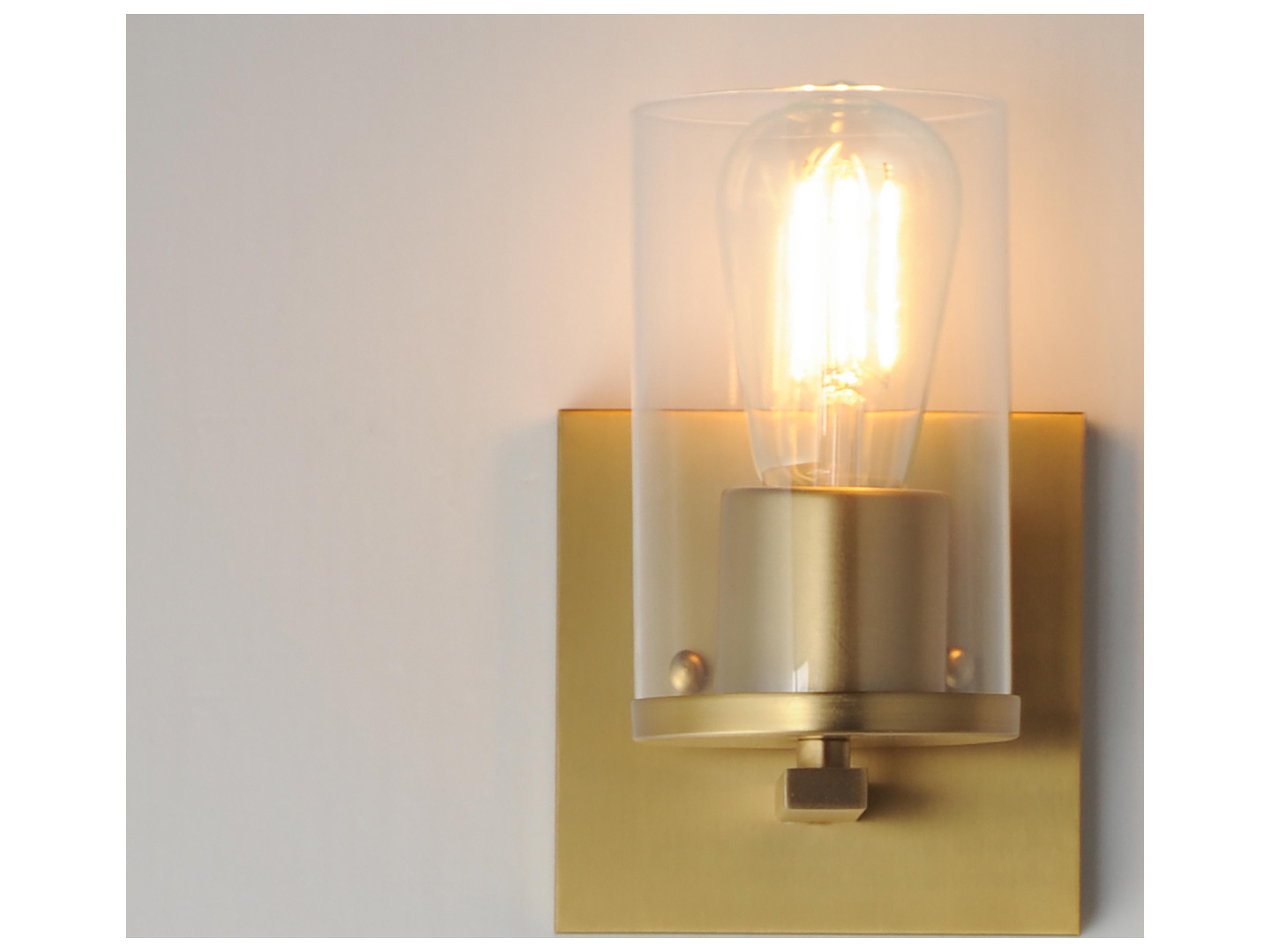 Maxim Lighting Lateral 1- Light Satin Brass Wall Sconce