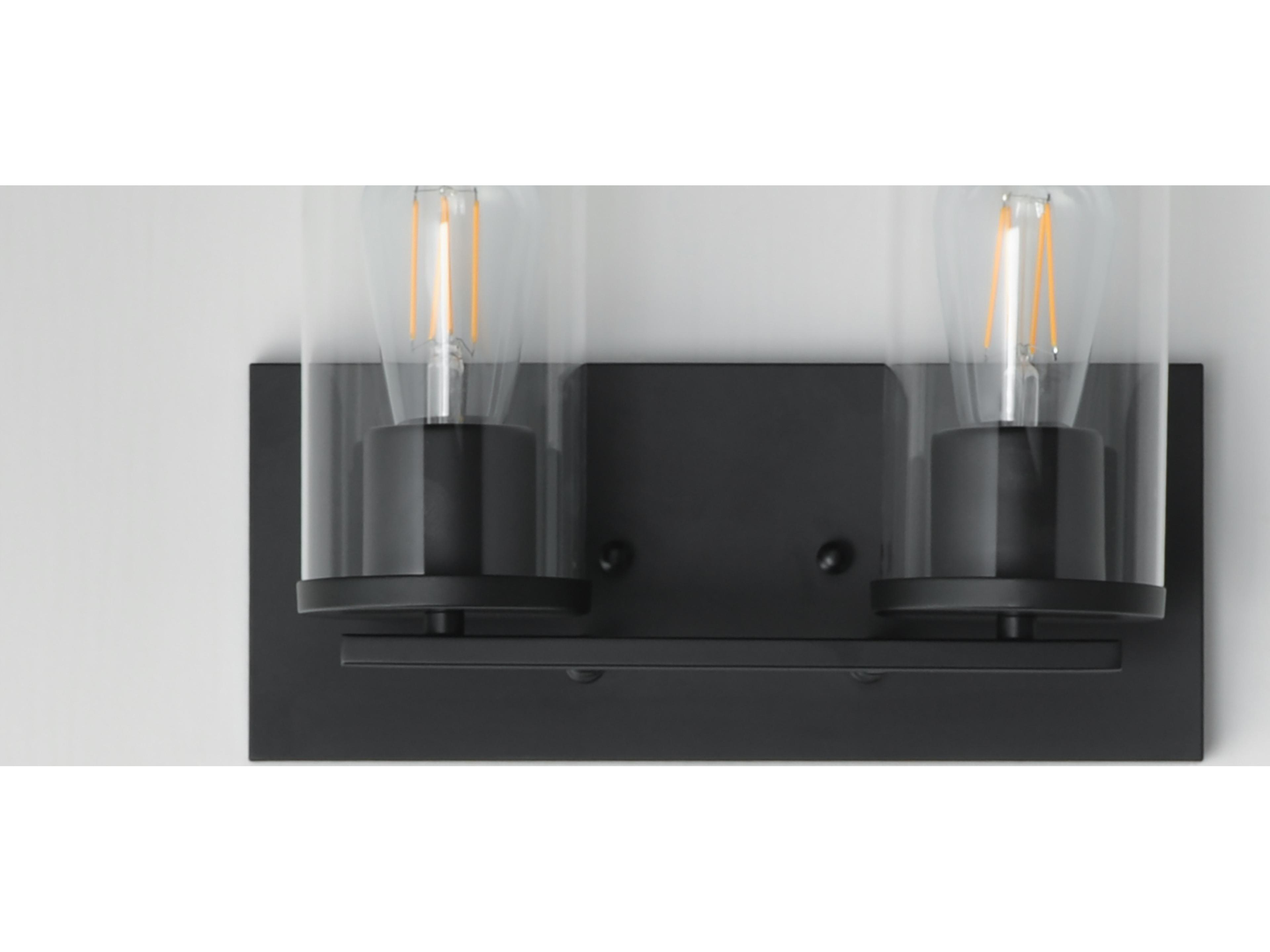 Maxim Lighting Lateral 2- Light Black Vanity
