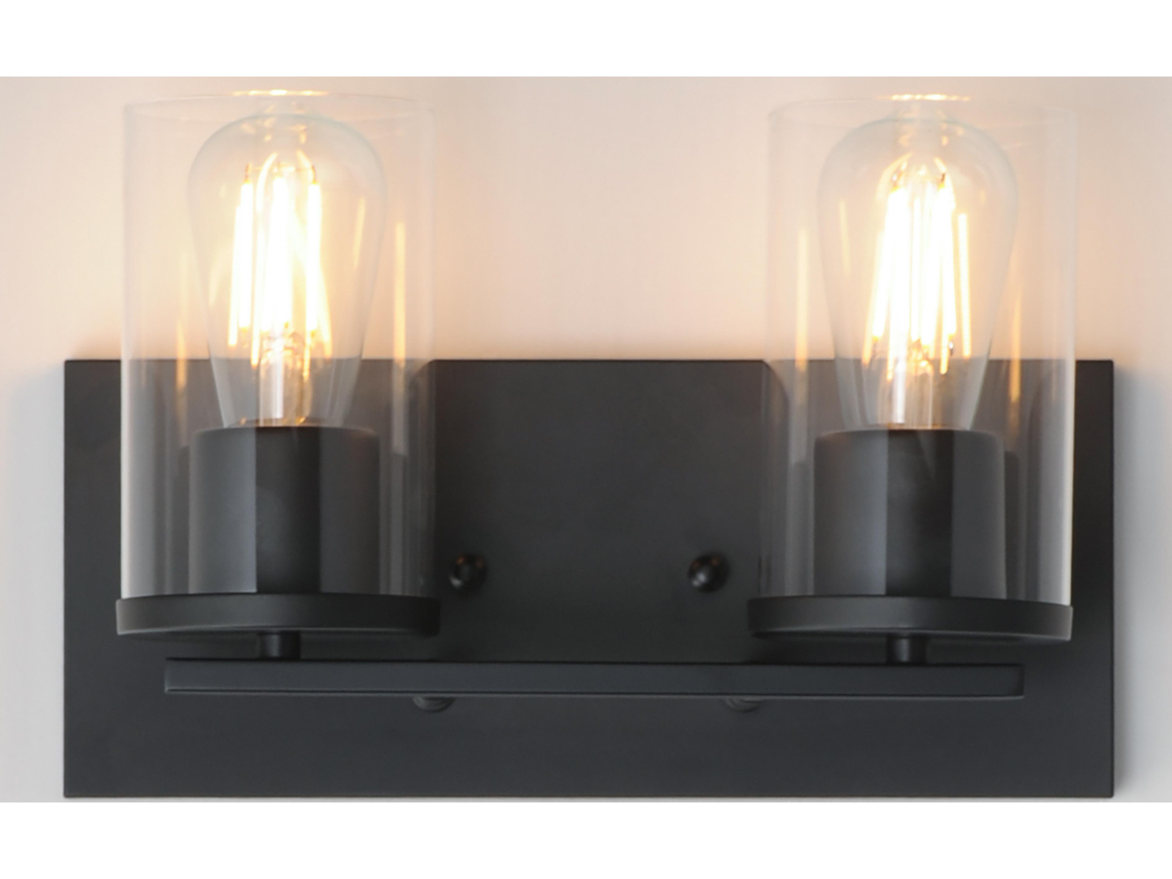 Maxim Lighting Lateral 2- Light Black Vanity