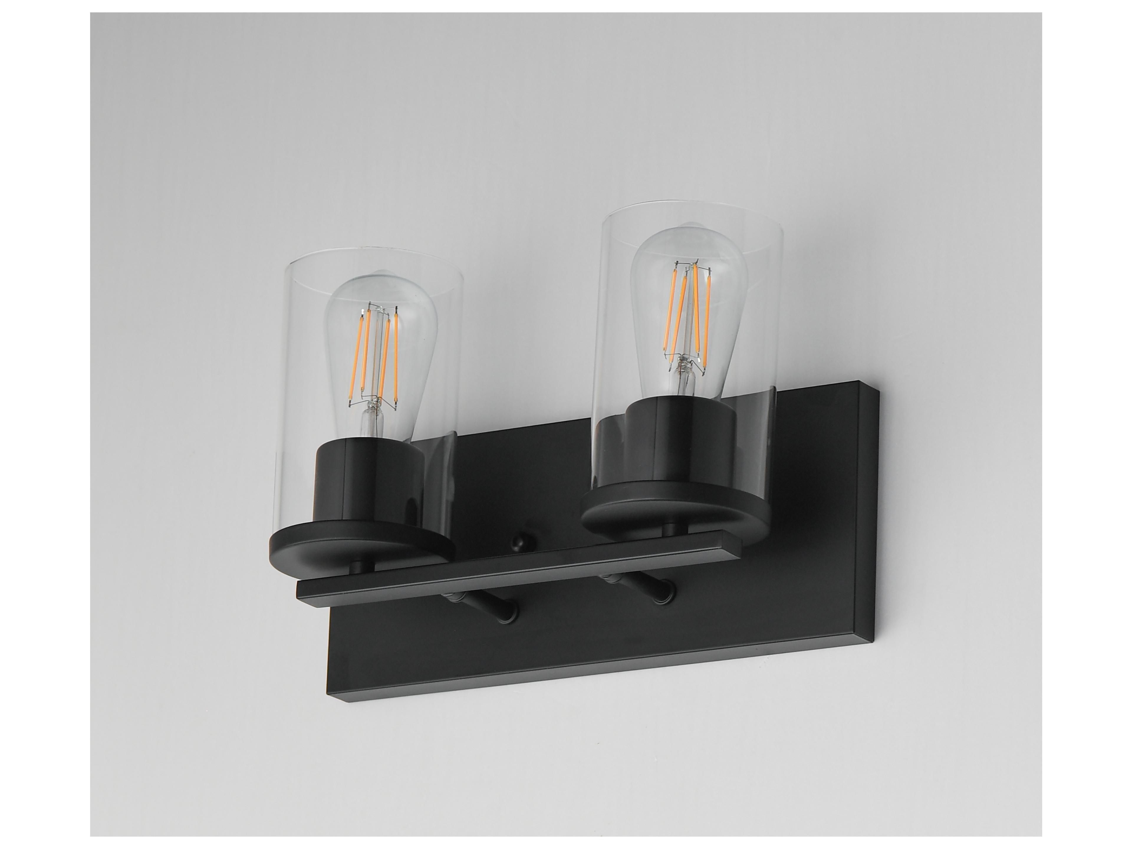 Maxim Lighting Lateral 2- Light Black Vanity