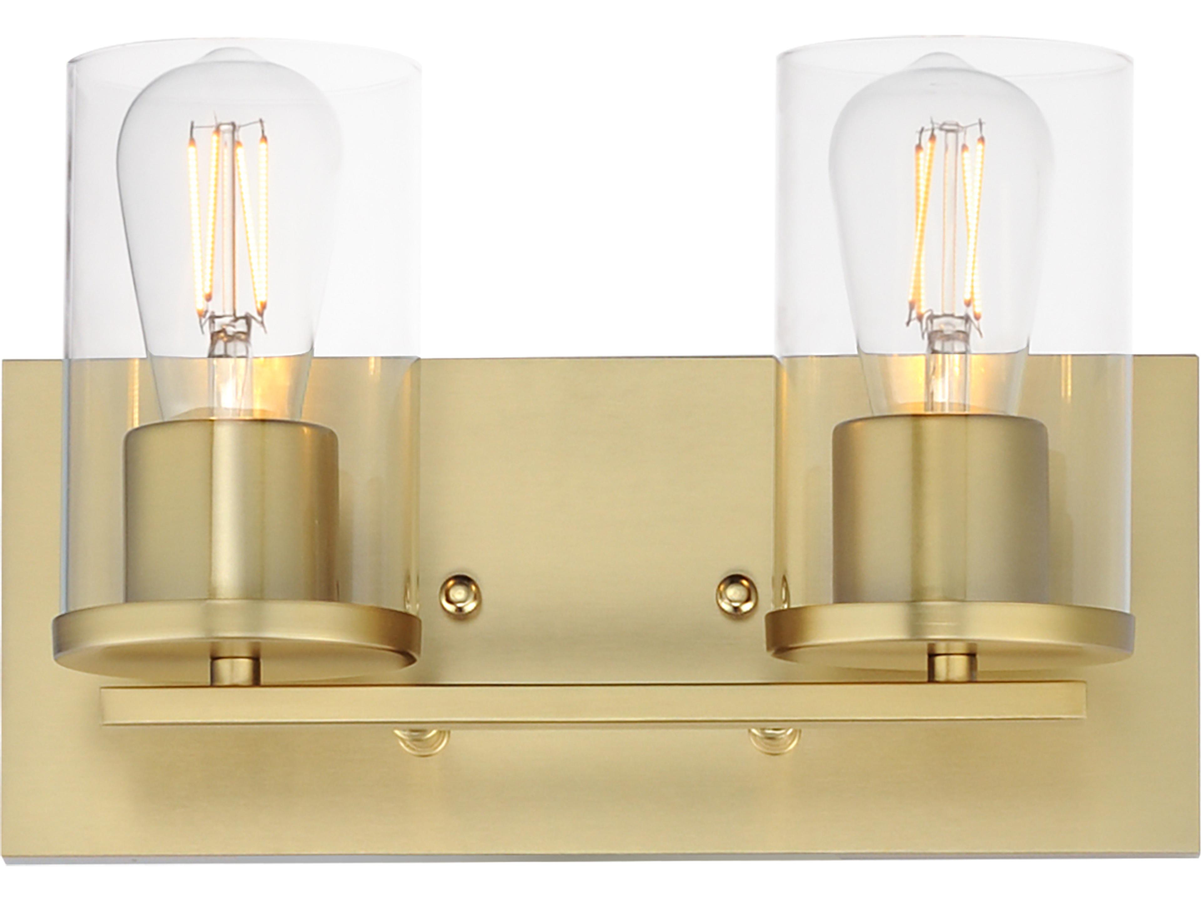 Lateral 2- Light Satin Brass Vanity