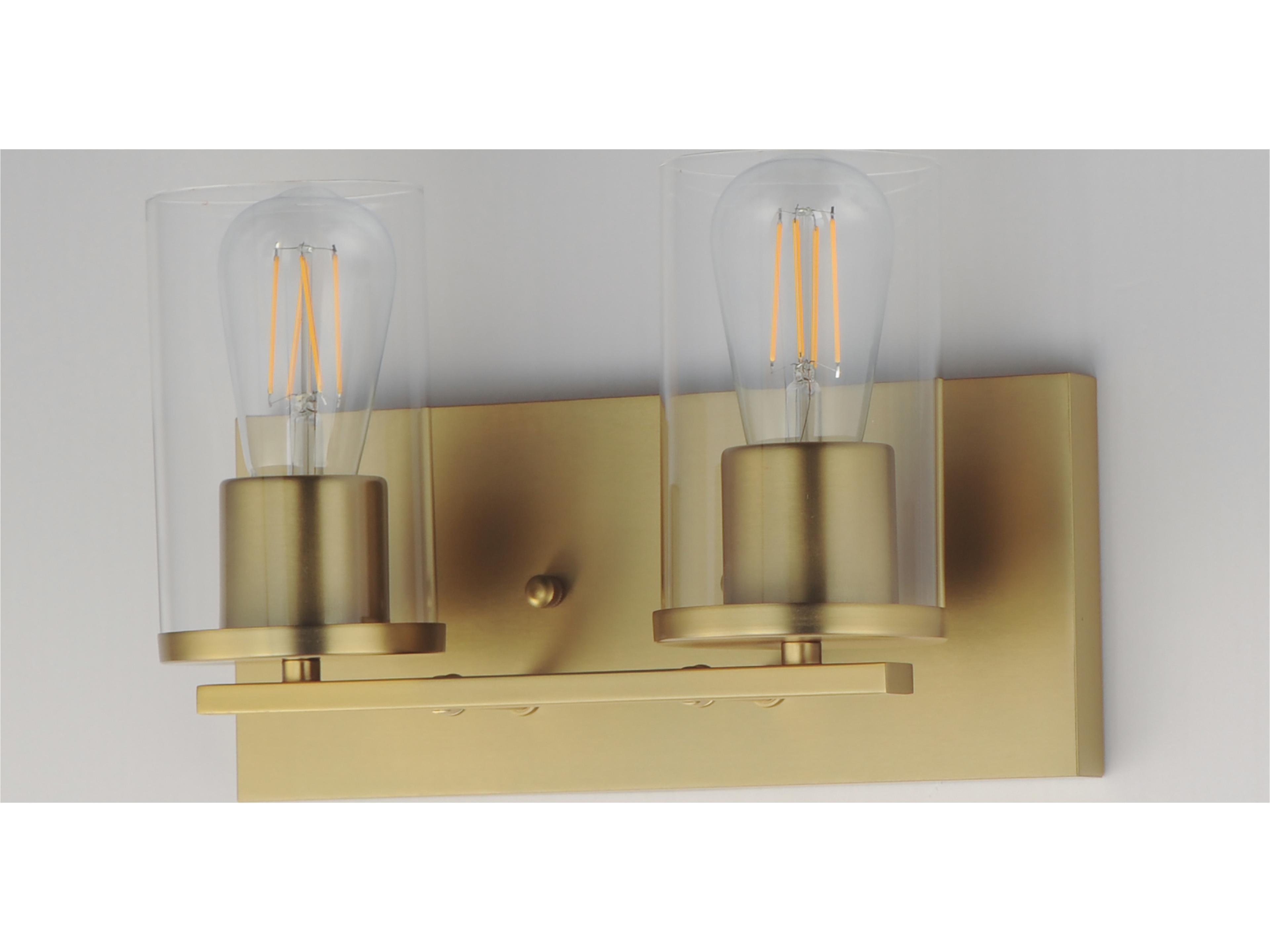 Maxim Lighting Lateral 2- Light Satin Brass Vanity
