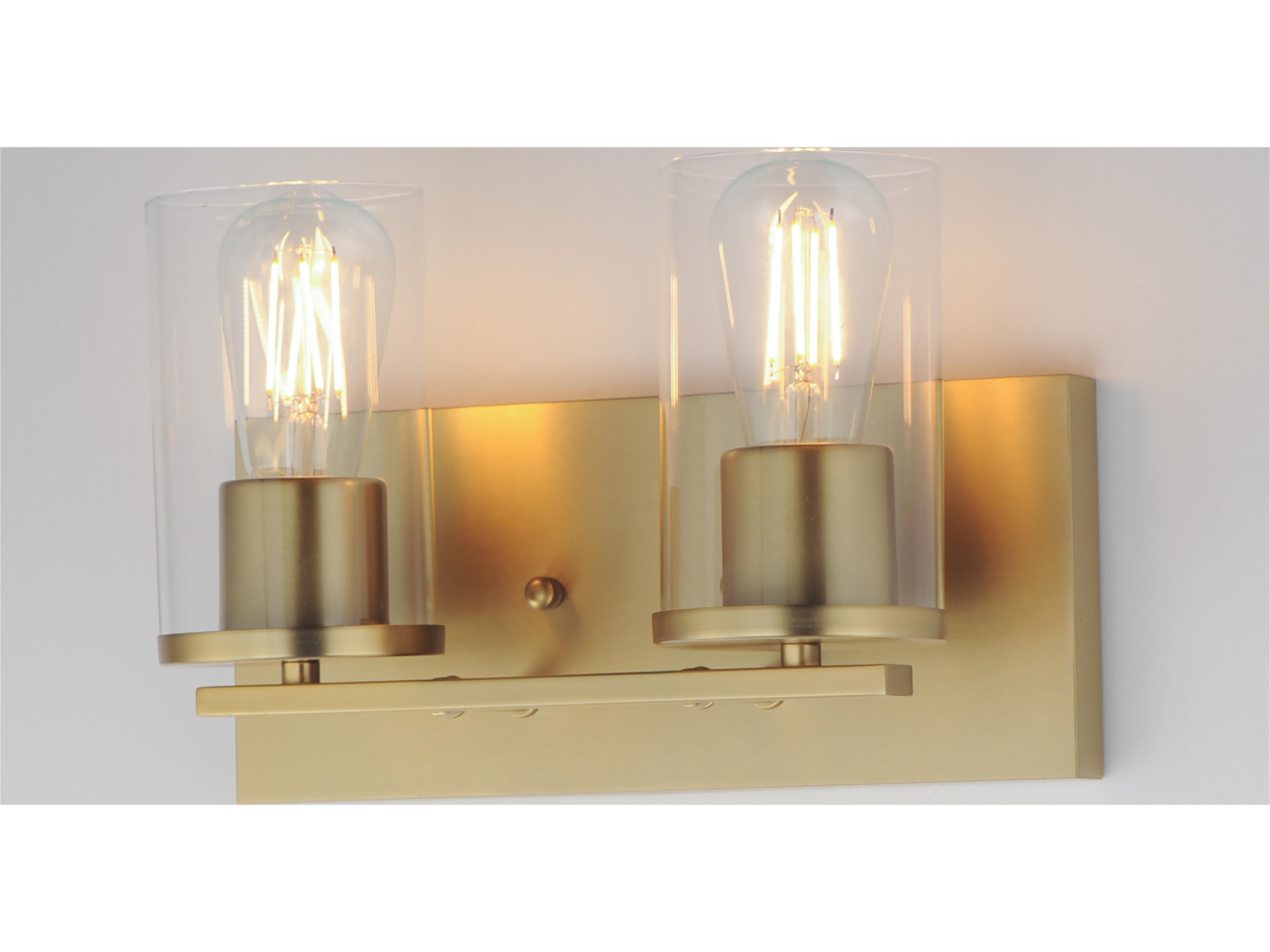 Maxim Lighting Lateral 2- Light Satin Brass Vanity