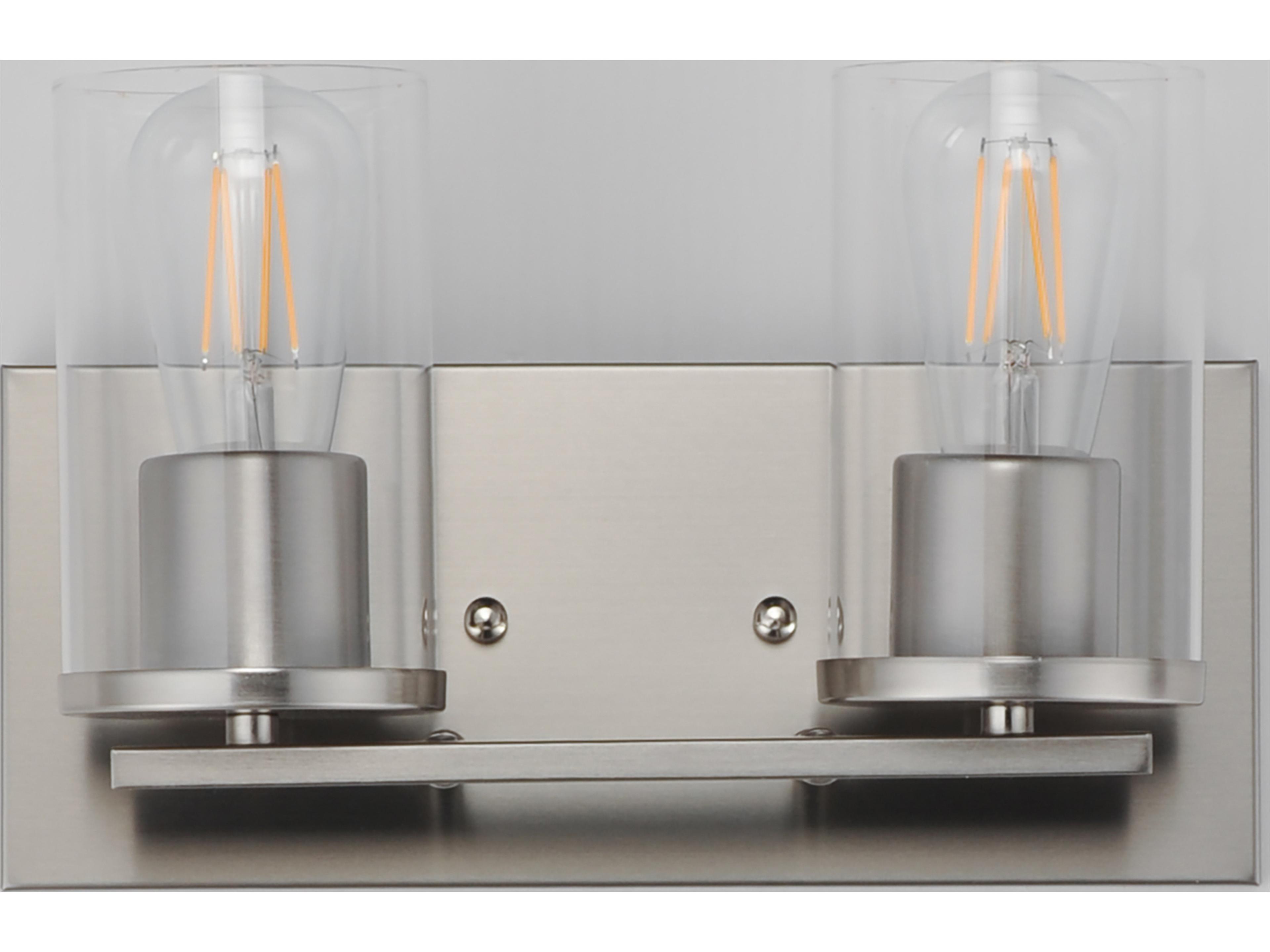 Maxim Lighting Lateral 2- Light Satin Nickel Vanity