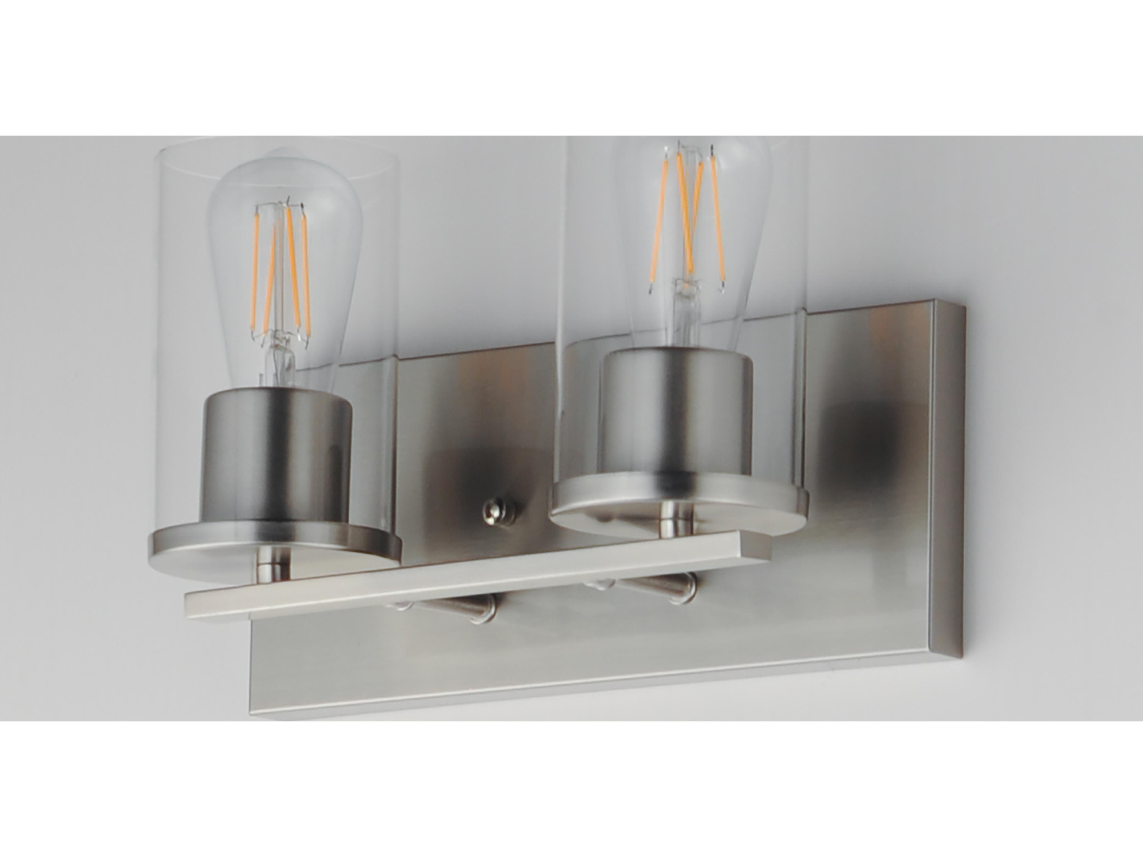 Maxim Lighting Lateral 2- Light Satin Nickel Vanity