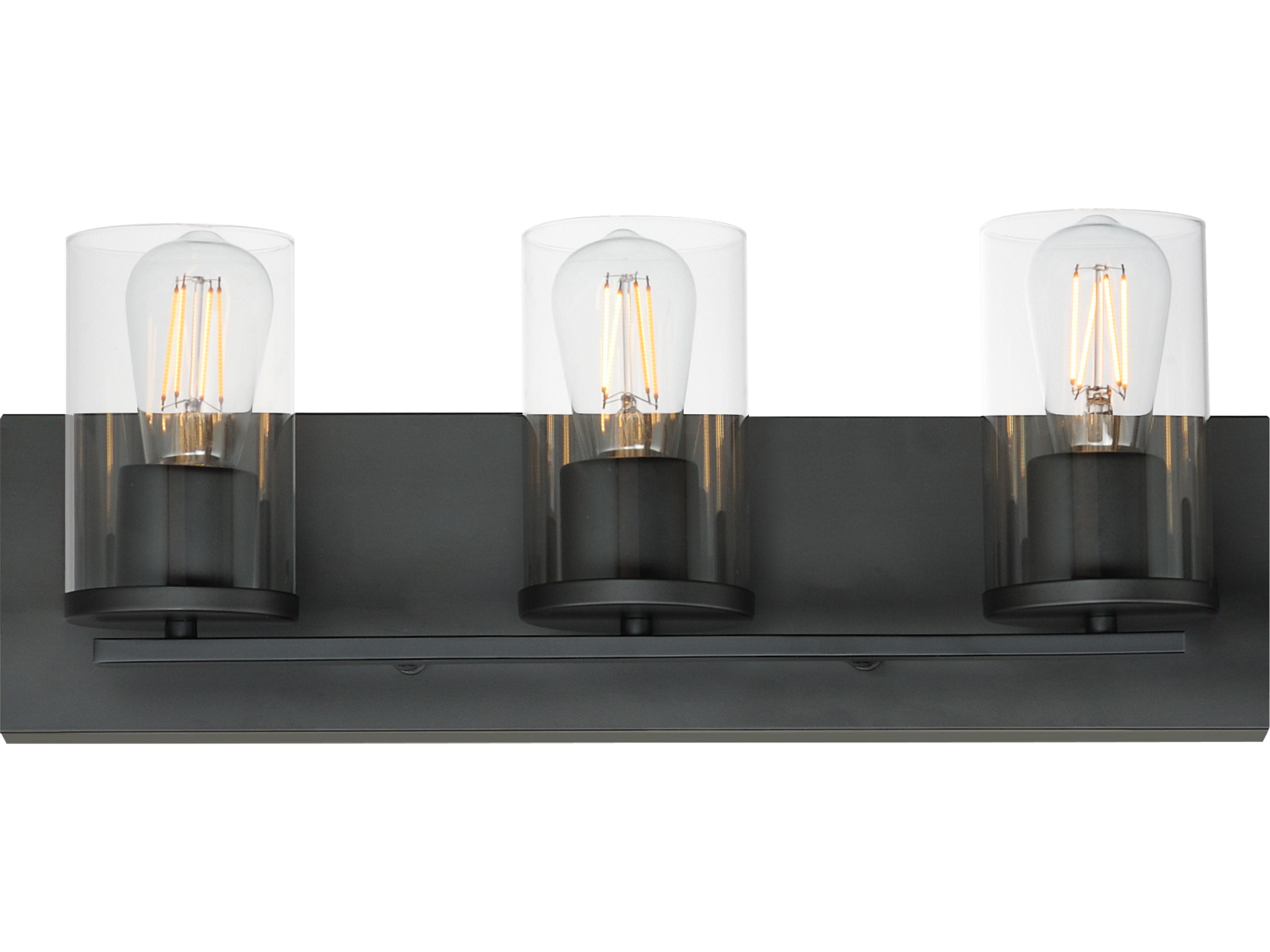 Lateral 3- Light Black Vanity