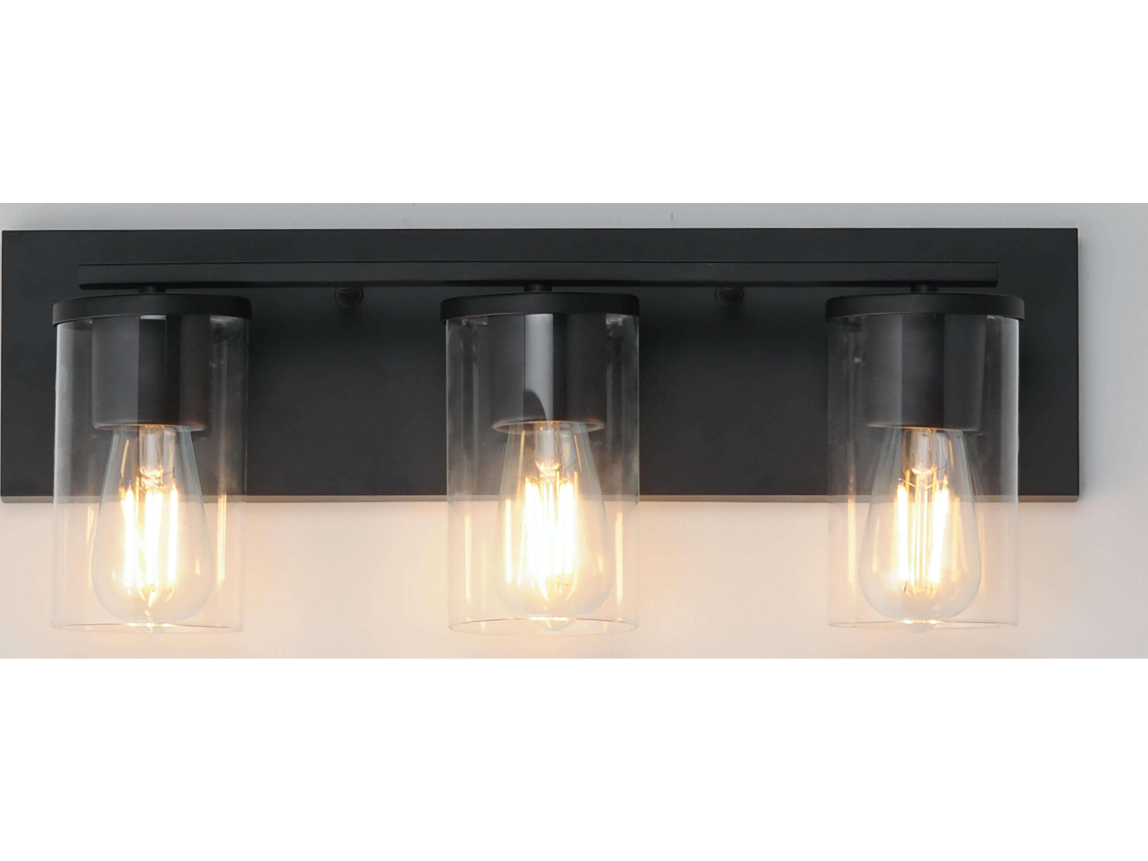 Maxim Lighting Lateral 3- Light Black Vanity
