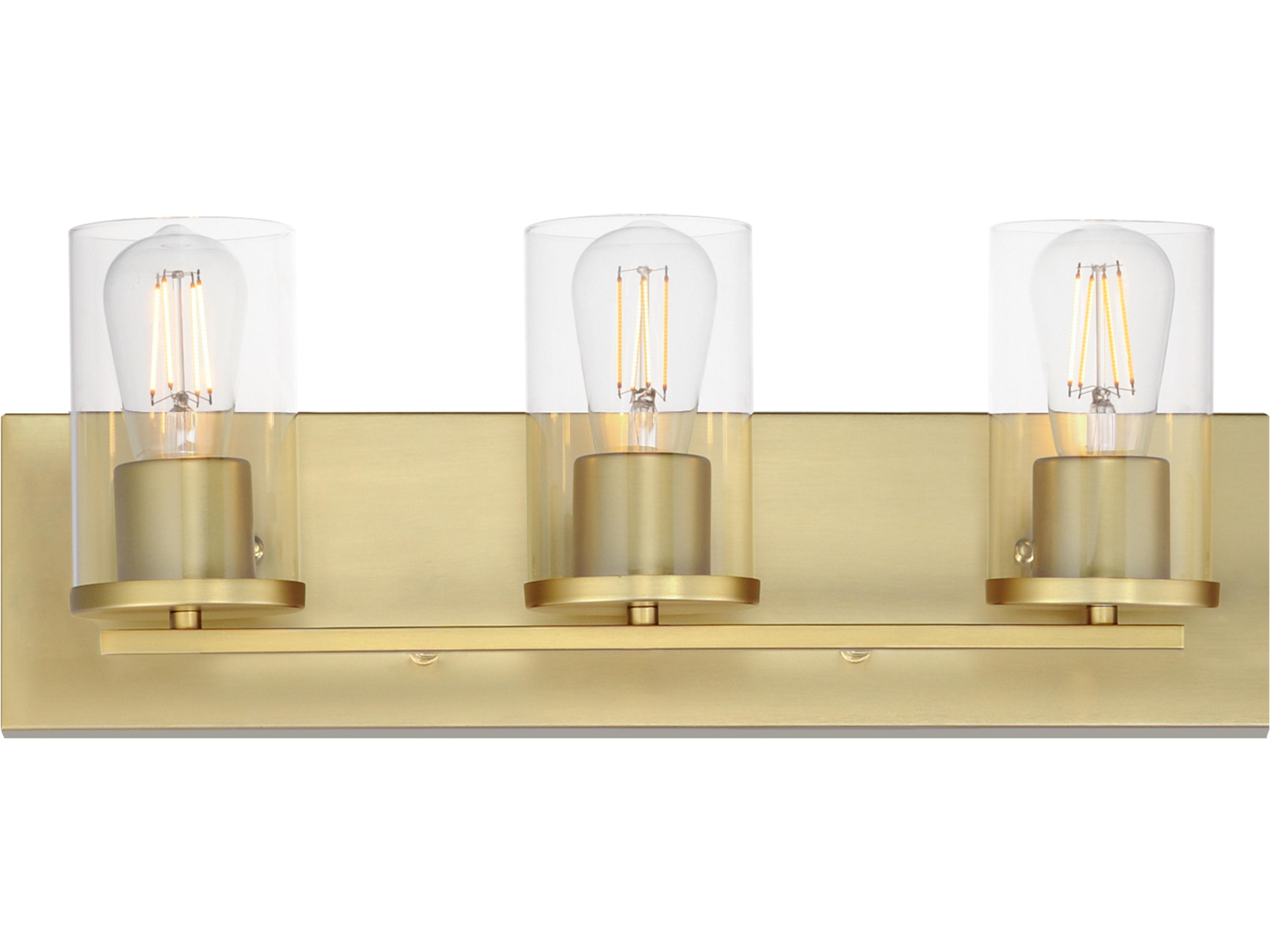 Lateral 3- Light Satin Brass Vanity