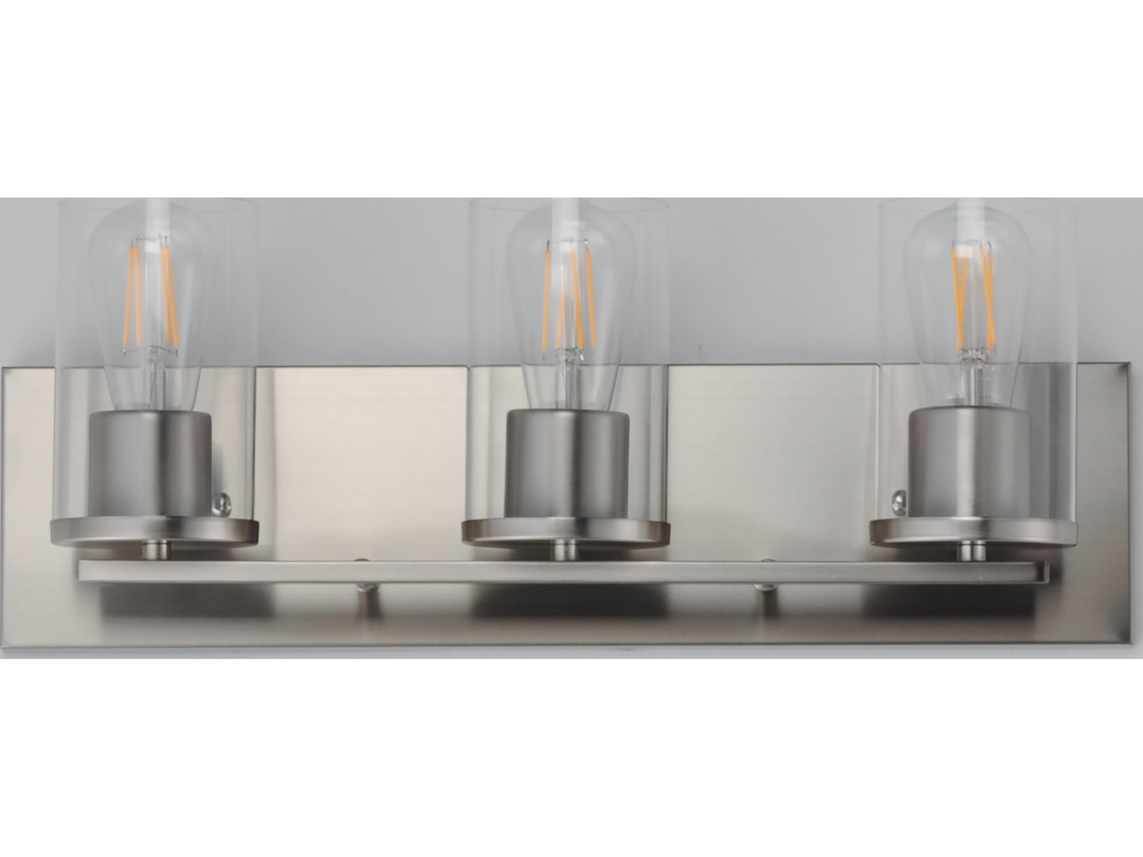 Maxim Lighting Lateral 3- Light Satin Nickel Vanity