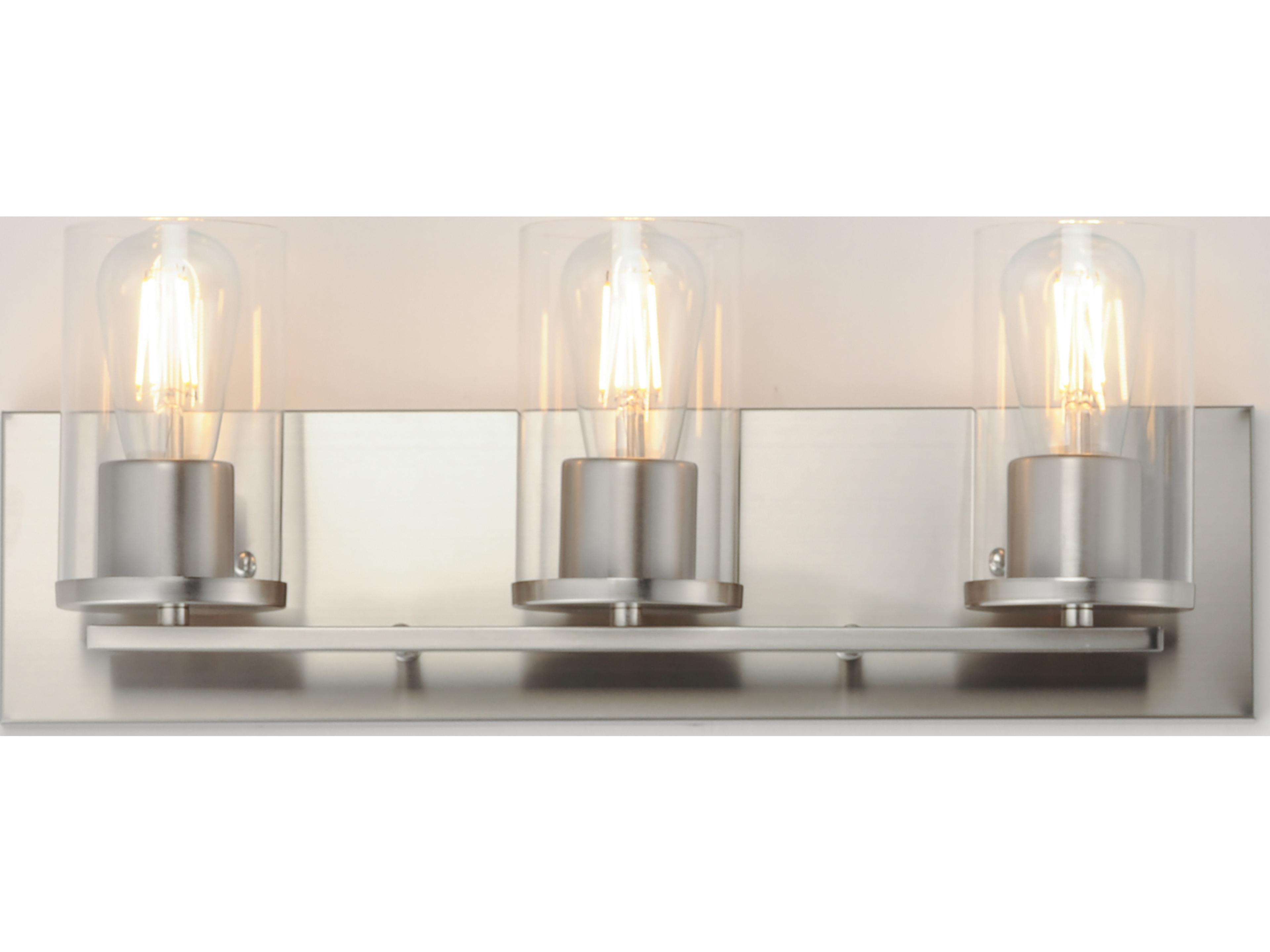 Maxim Lighting Lateral 3- Light Satin Nickel Vanity