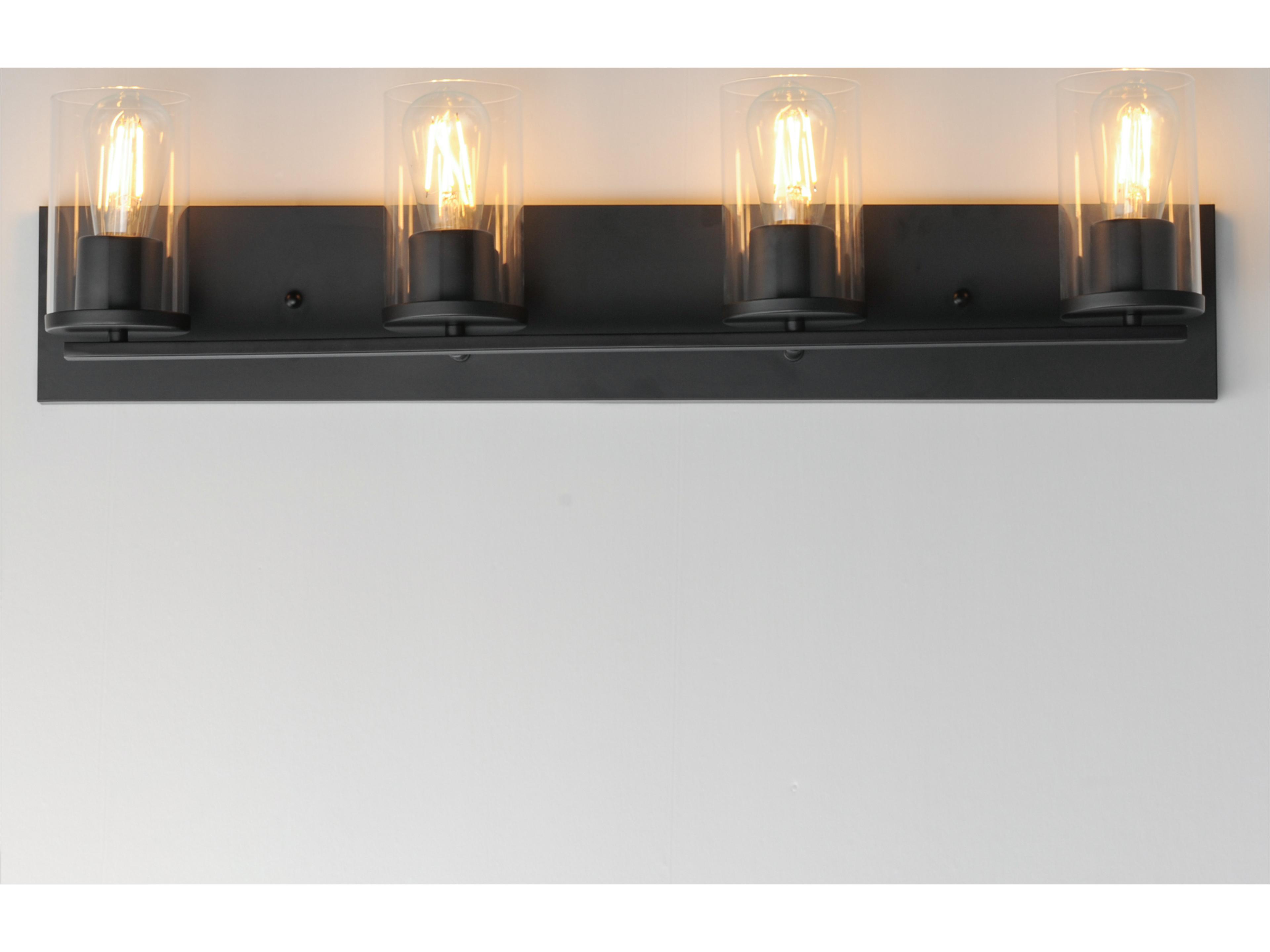 Maxim Lighting Lateral 4- Light Black Vanity