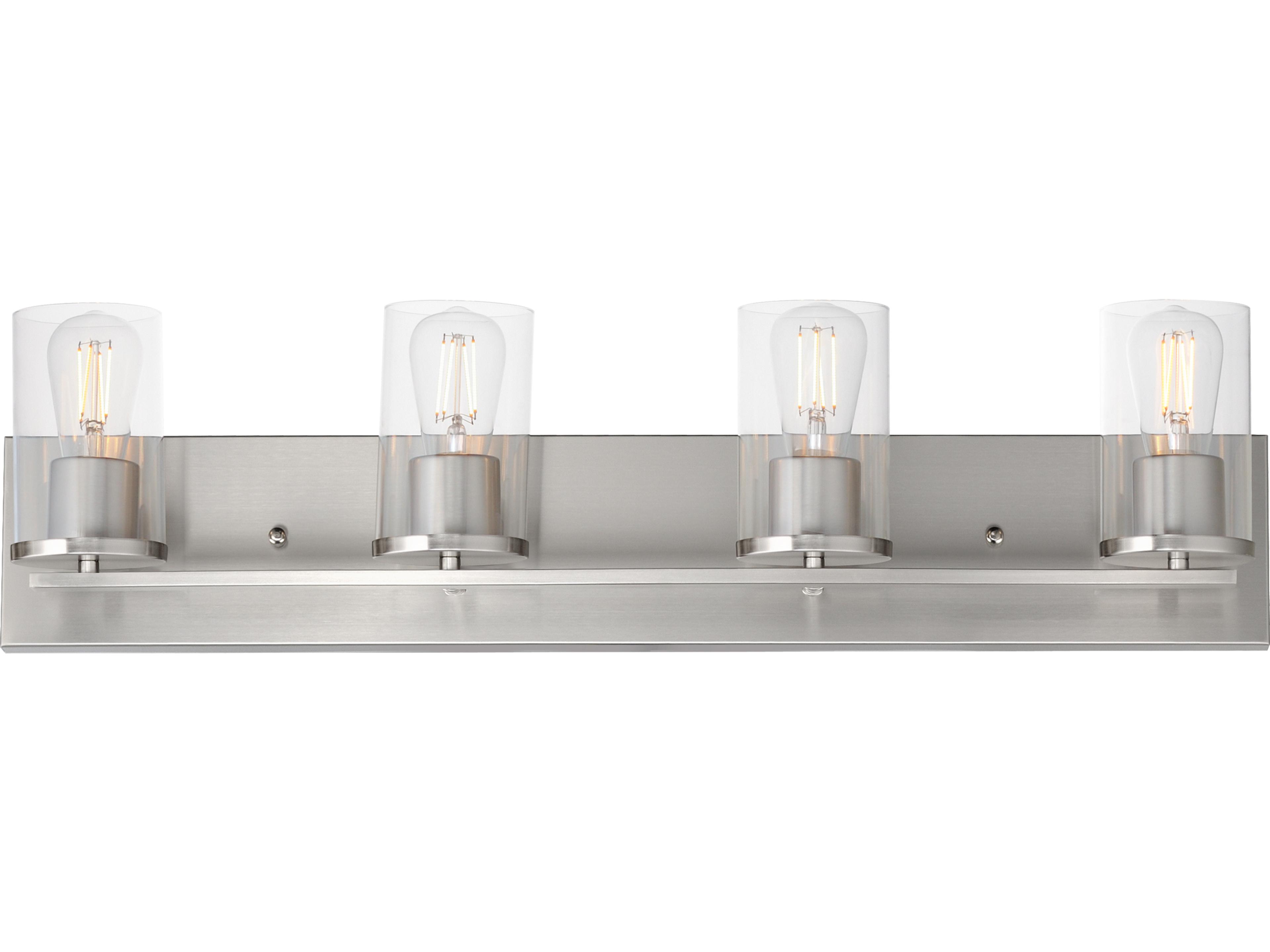 Lateral 4- Light Satin Nickel Vanity