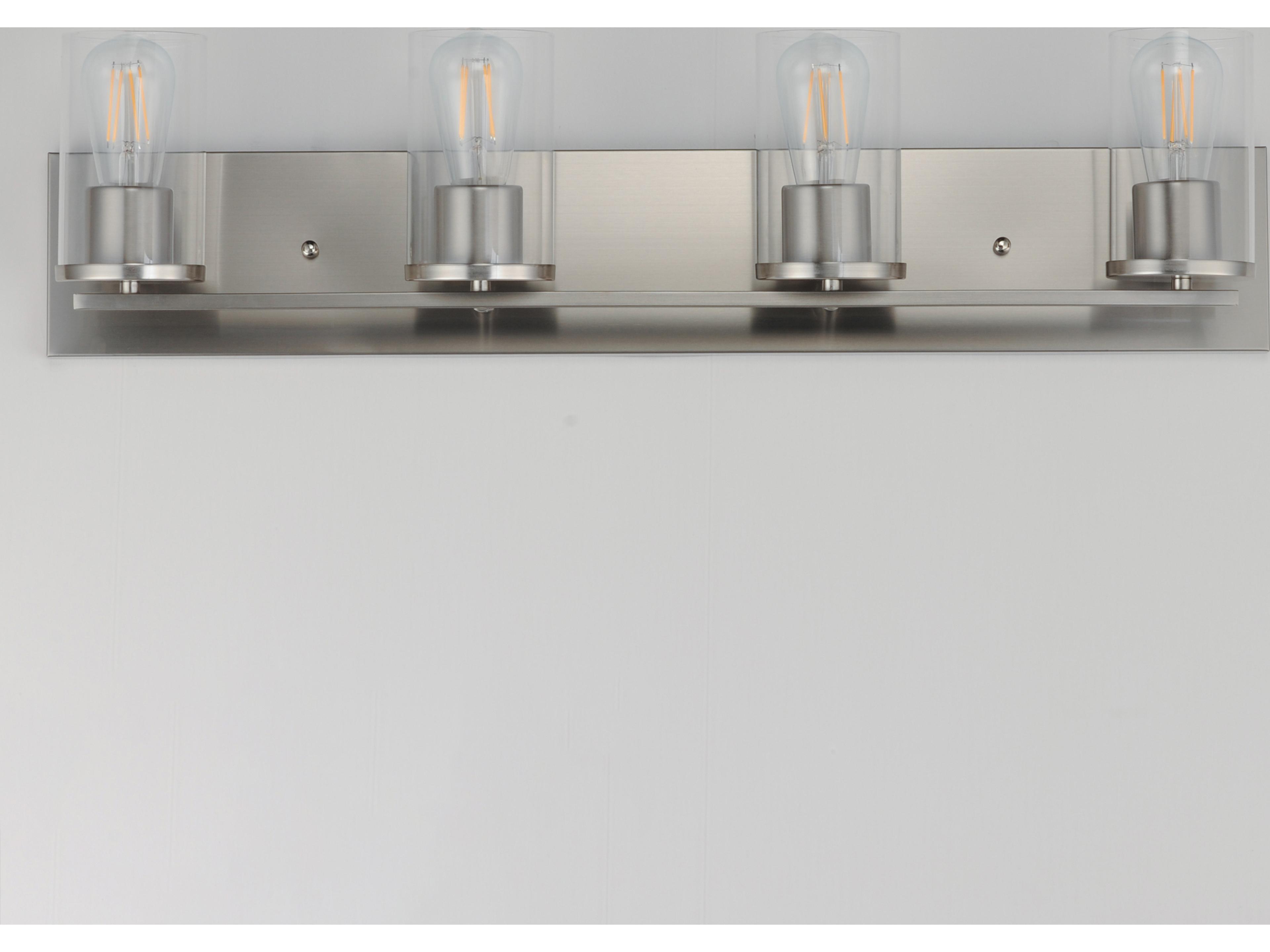 Maxim Lighting Lateral 4- Light Satin Nickel Vanity