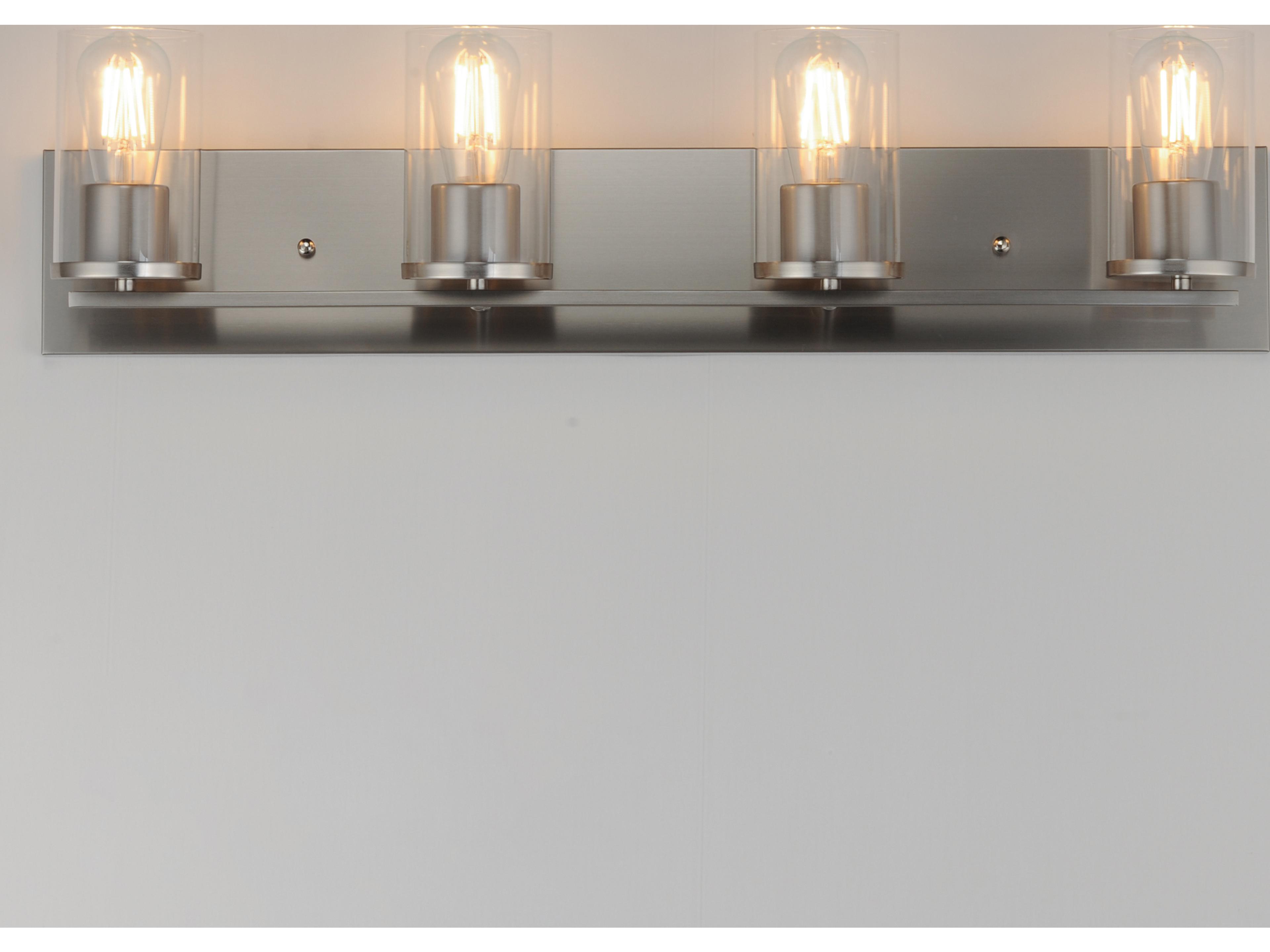 Maxim Lighting Lateral 4- Light Satin Nickel Vanity