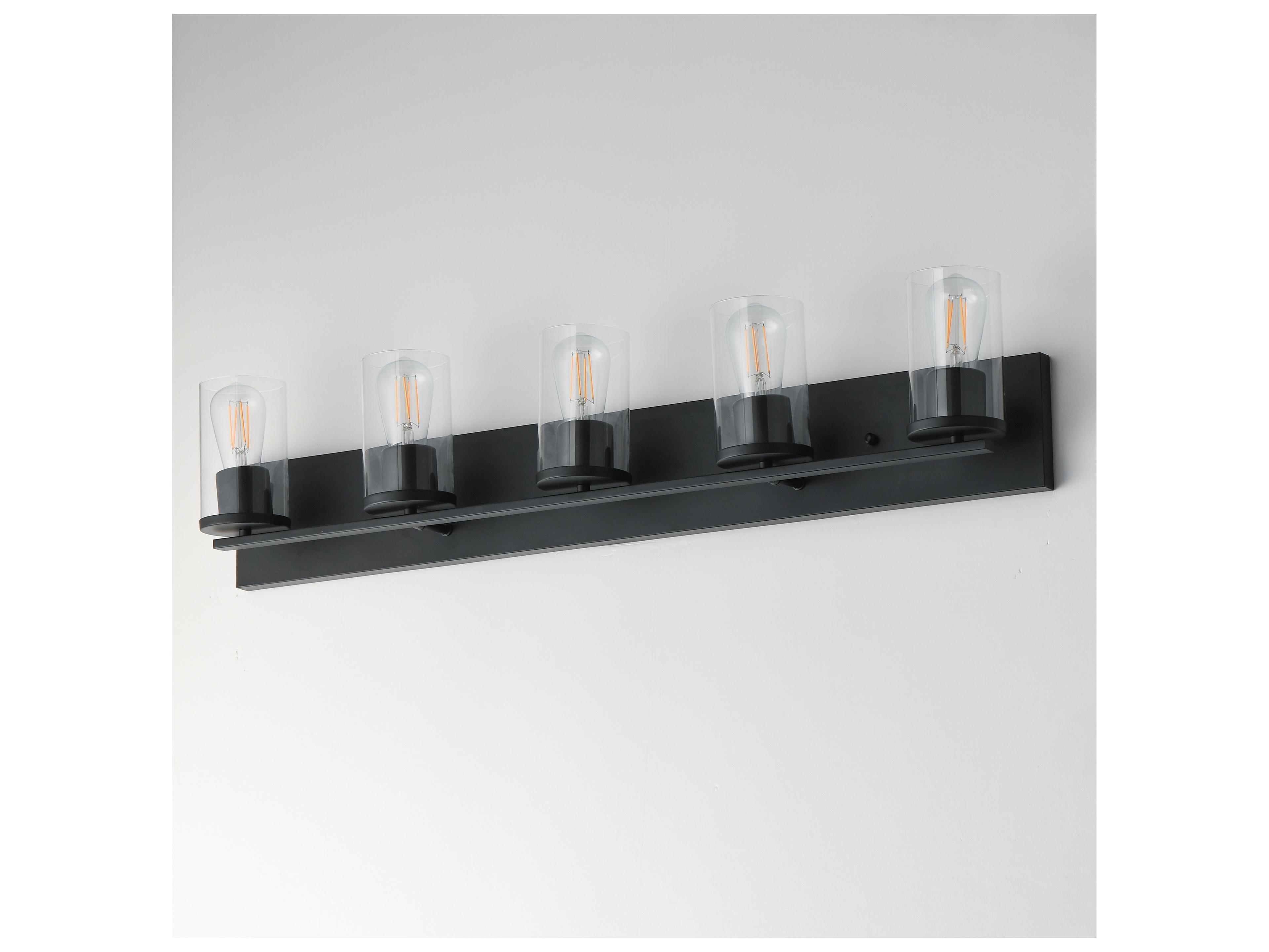 Maxim Lighting Lateral 5- Light Black Vanity