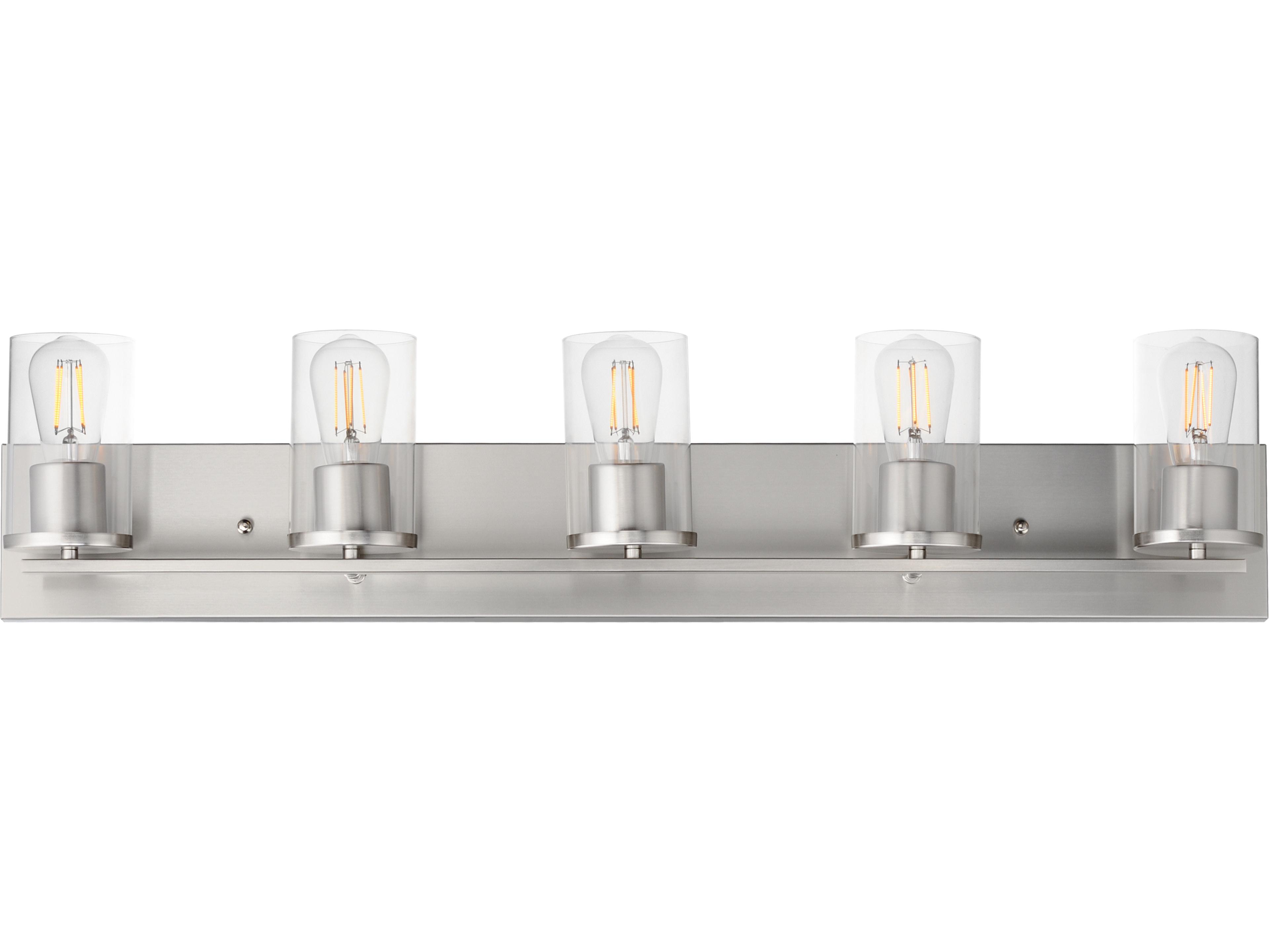 Lateral 5- Light Satin Nickel Vanity