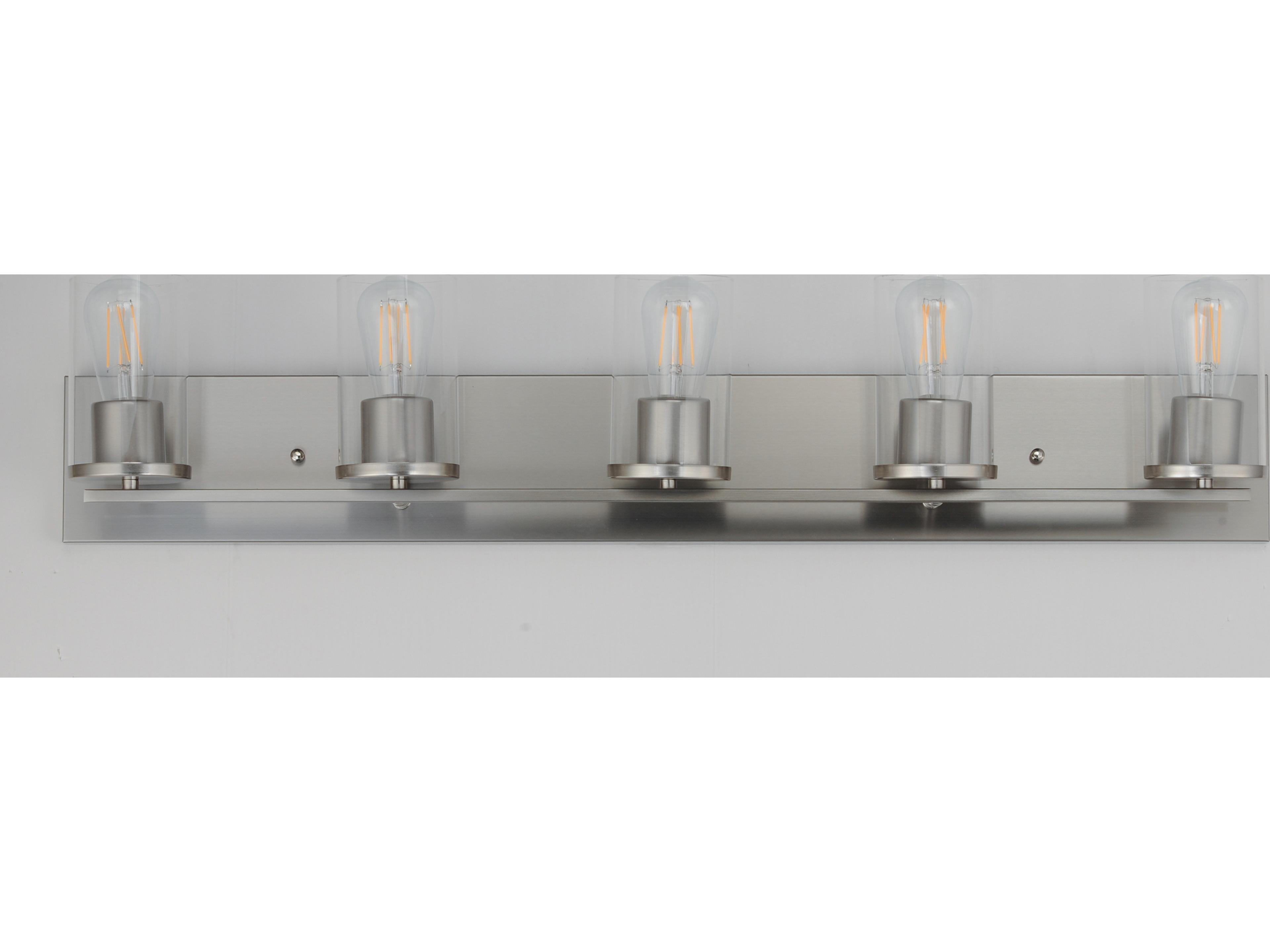 Maxim Lighting Lateral 5- Light Satin Nickel Vanity