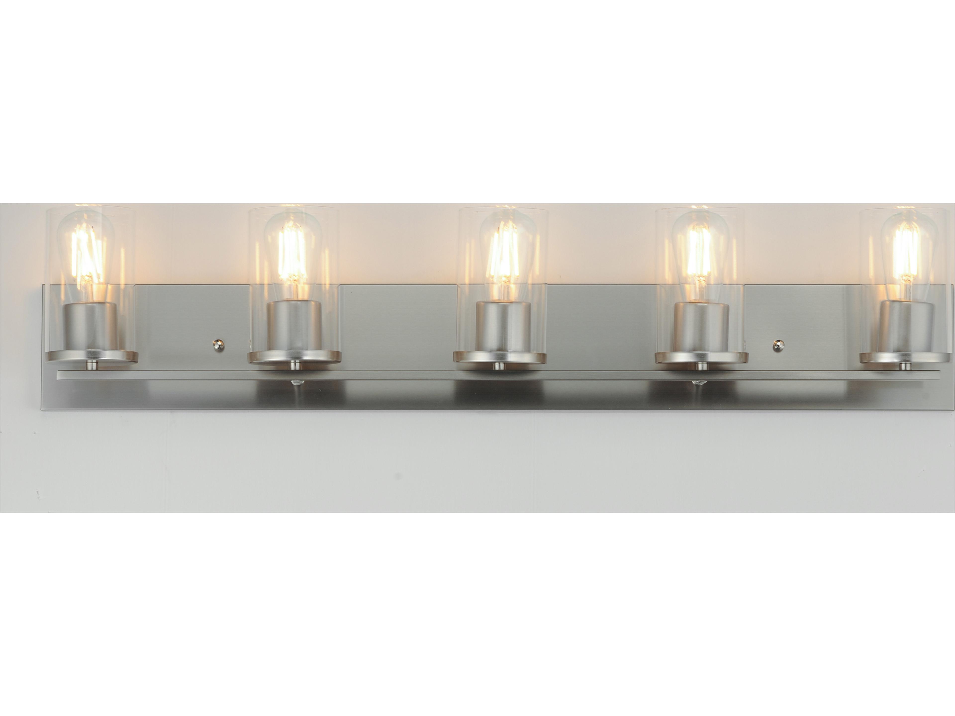 Maxim Lighting Lateral 5- Light Satin Nickel Vanity