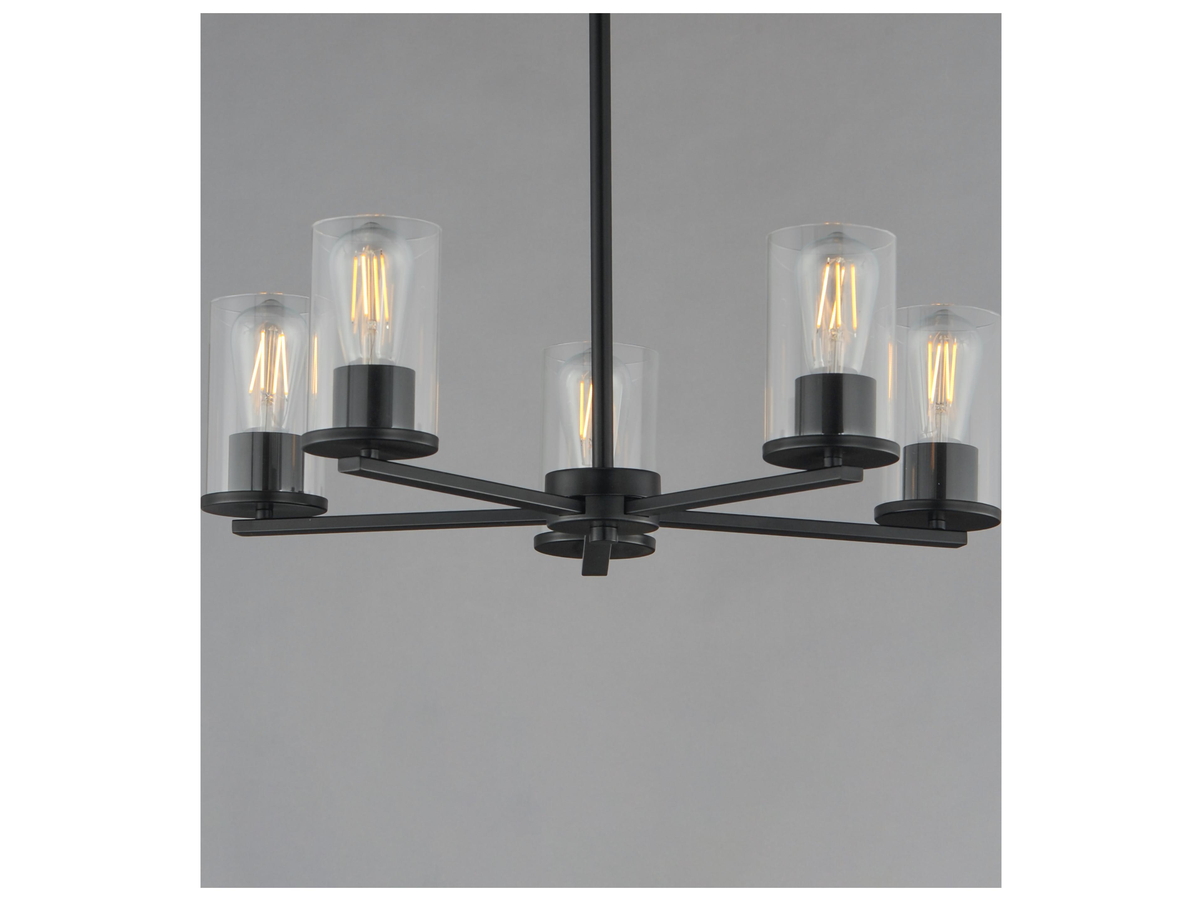 Maxim Lighting Lateral 5- Light Black Chandelier