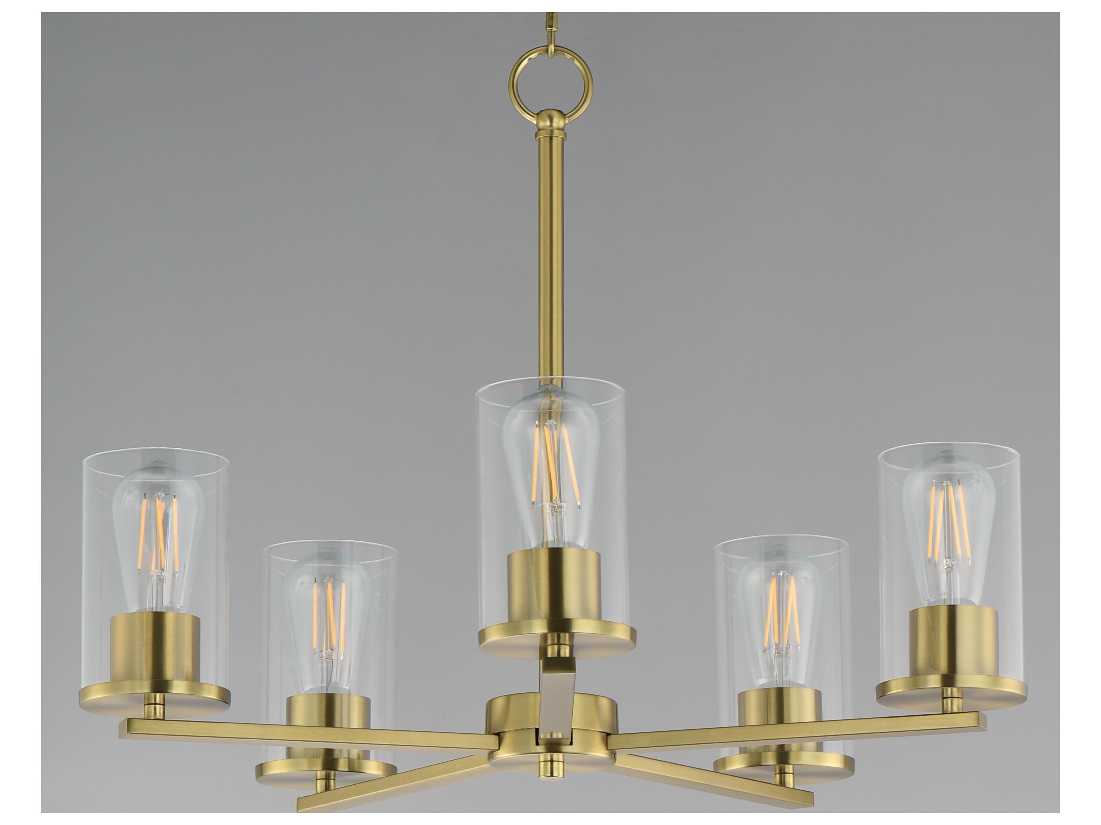 Maxim Lighting Lateral 5- Light Satin Brass Chandelier