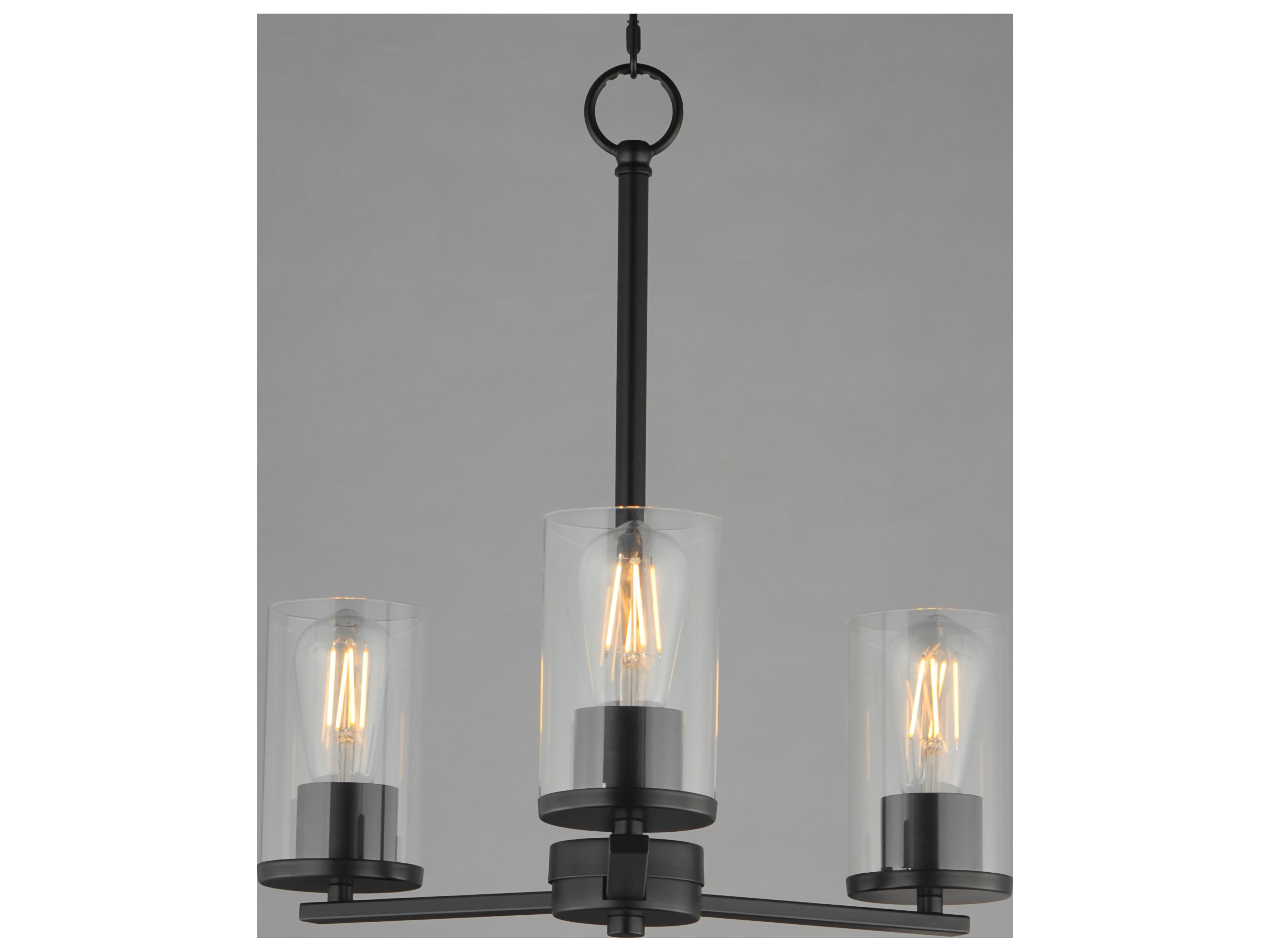 Maxim Lighting Lateral 3- Light Black Chandelier