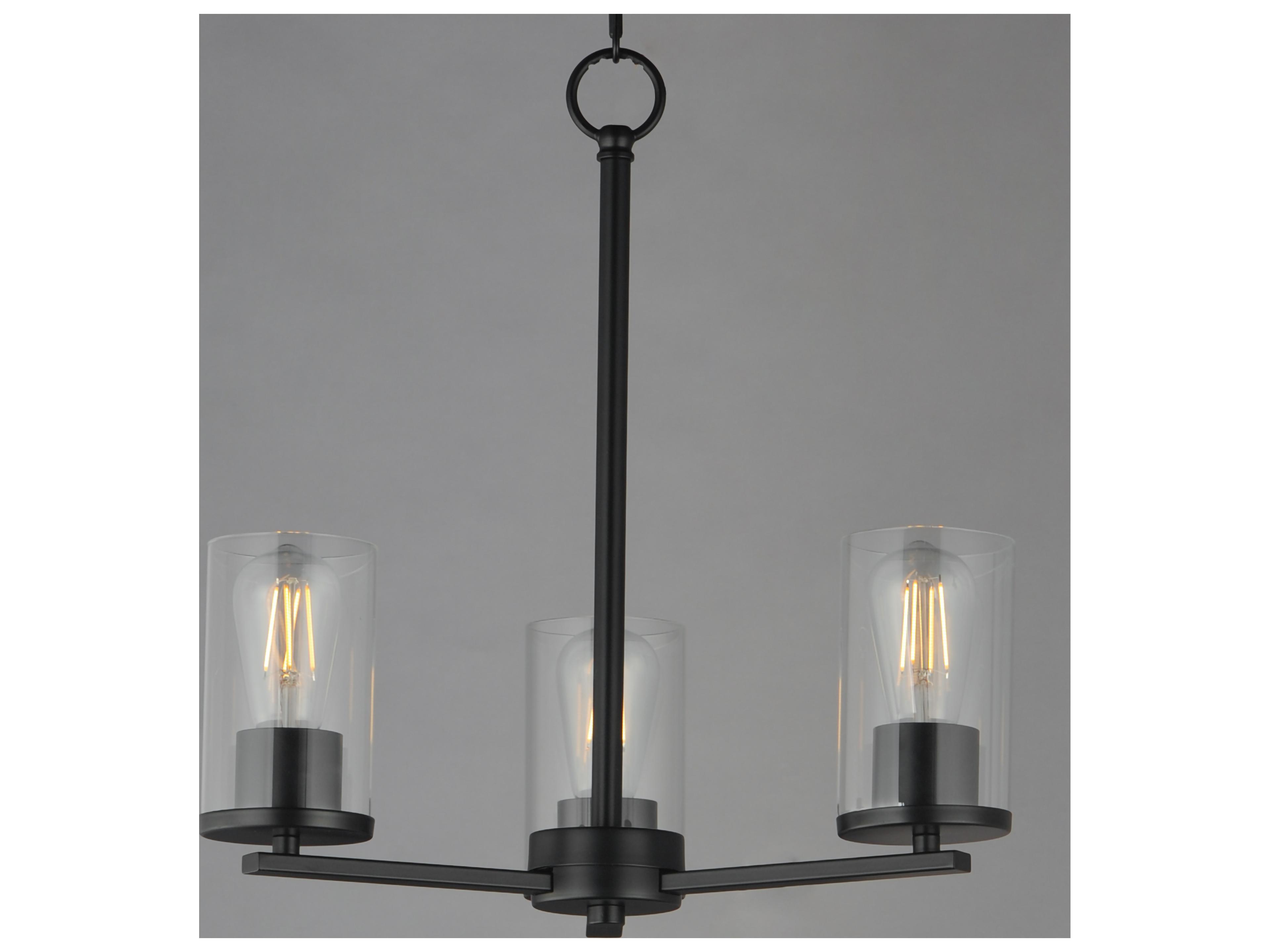Maxim Lighting Lateral 3- Light Black Chandelier