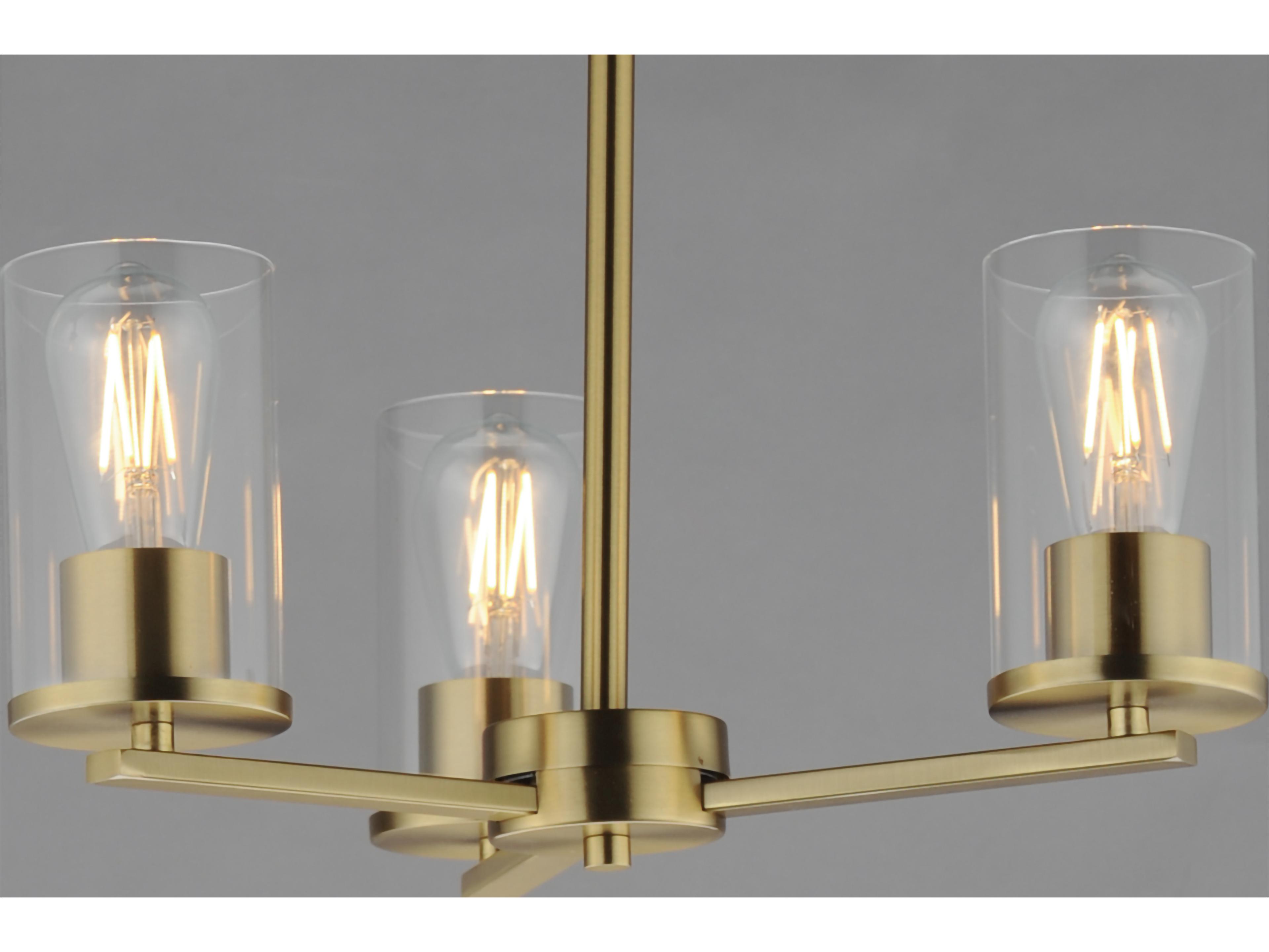 Maxim Lighting Lateral 3- Light Satin Brass Chandelier