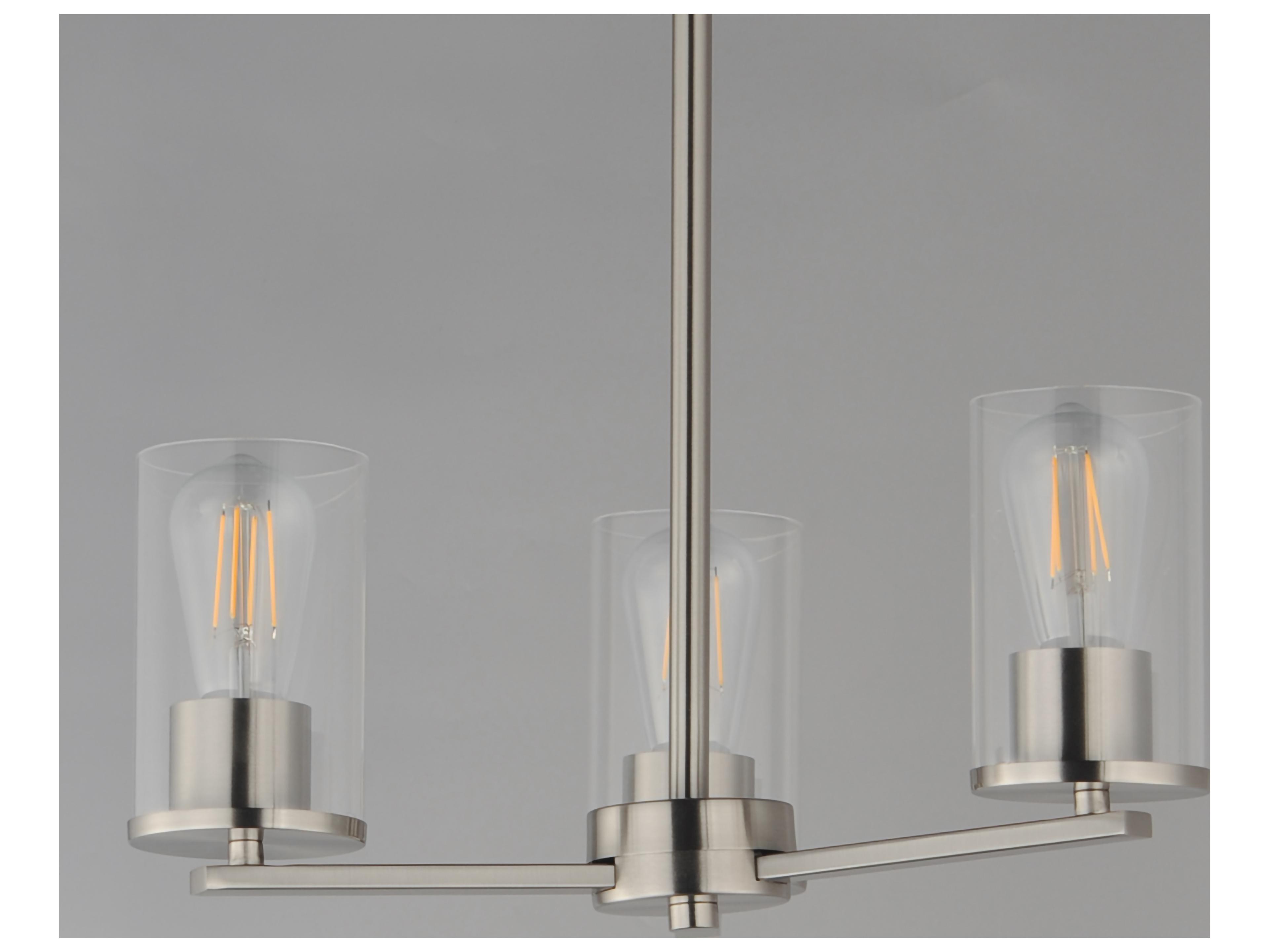 Maxim Lighting Lateral 3- Light Satin Nickel Chandelier