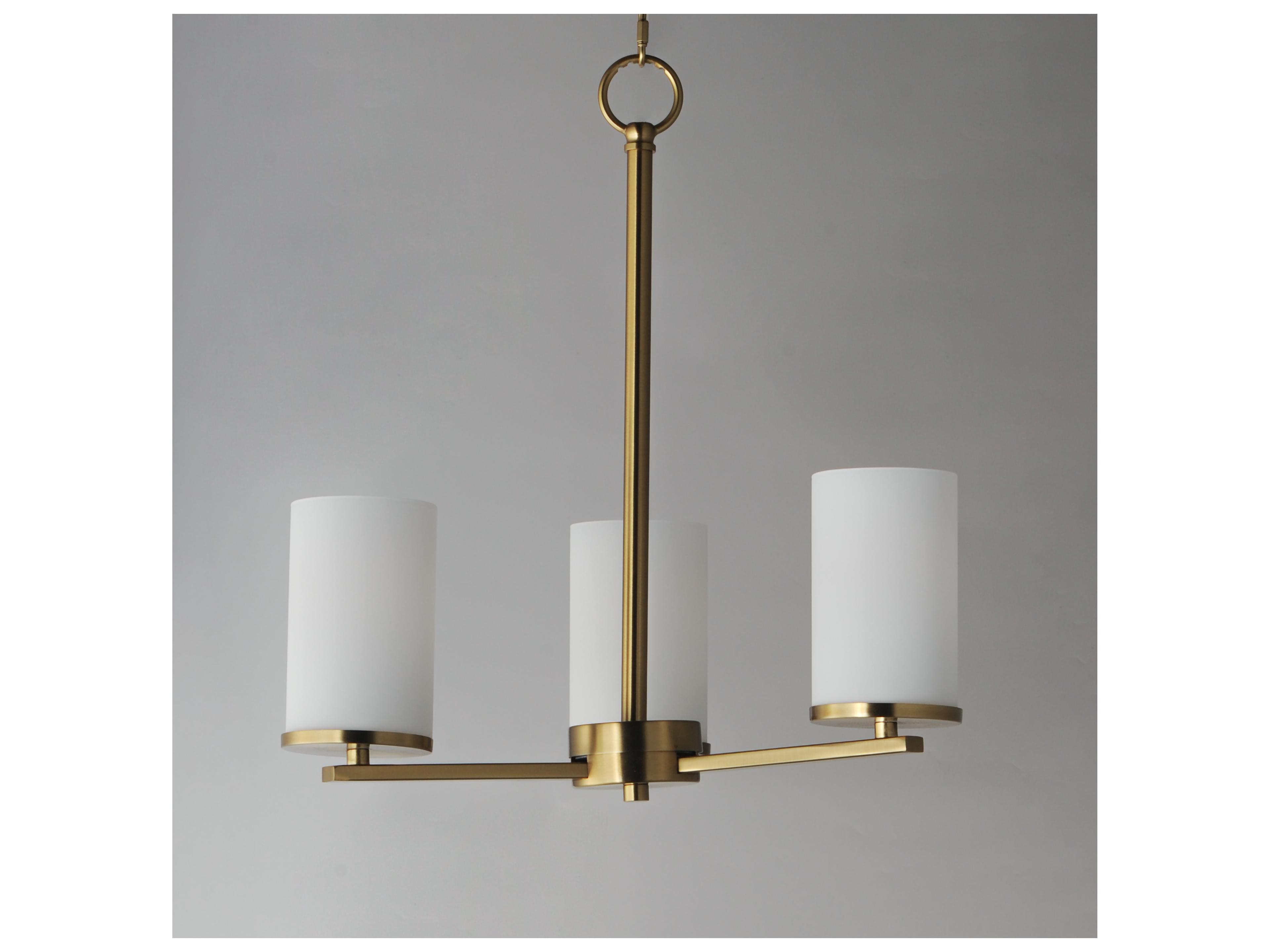 Maxim Lighting Lateral 3- Light Satin Brass Chandelier