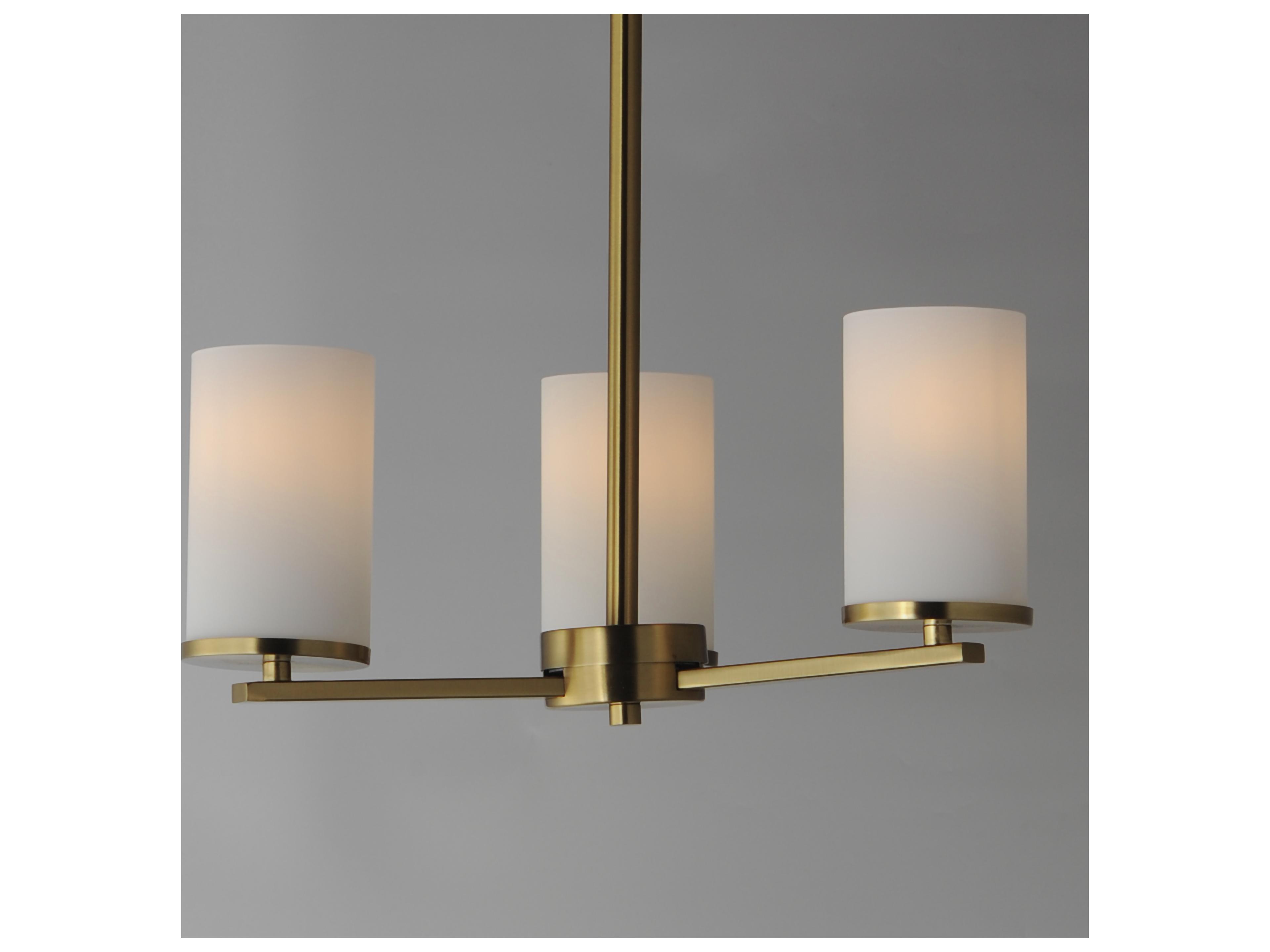 Maxim Lighting Lateral 3- Light Satin Brass Chandelier