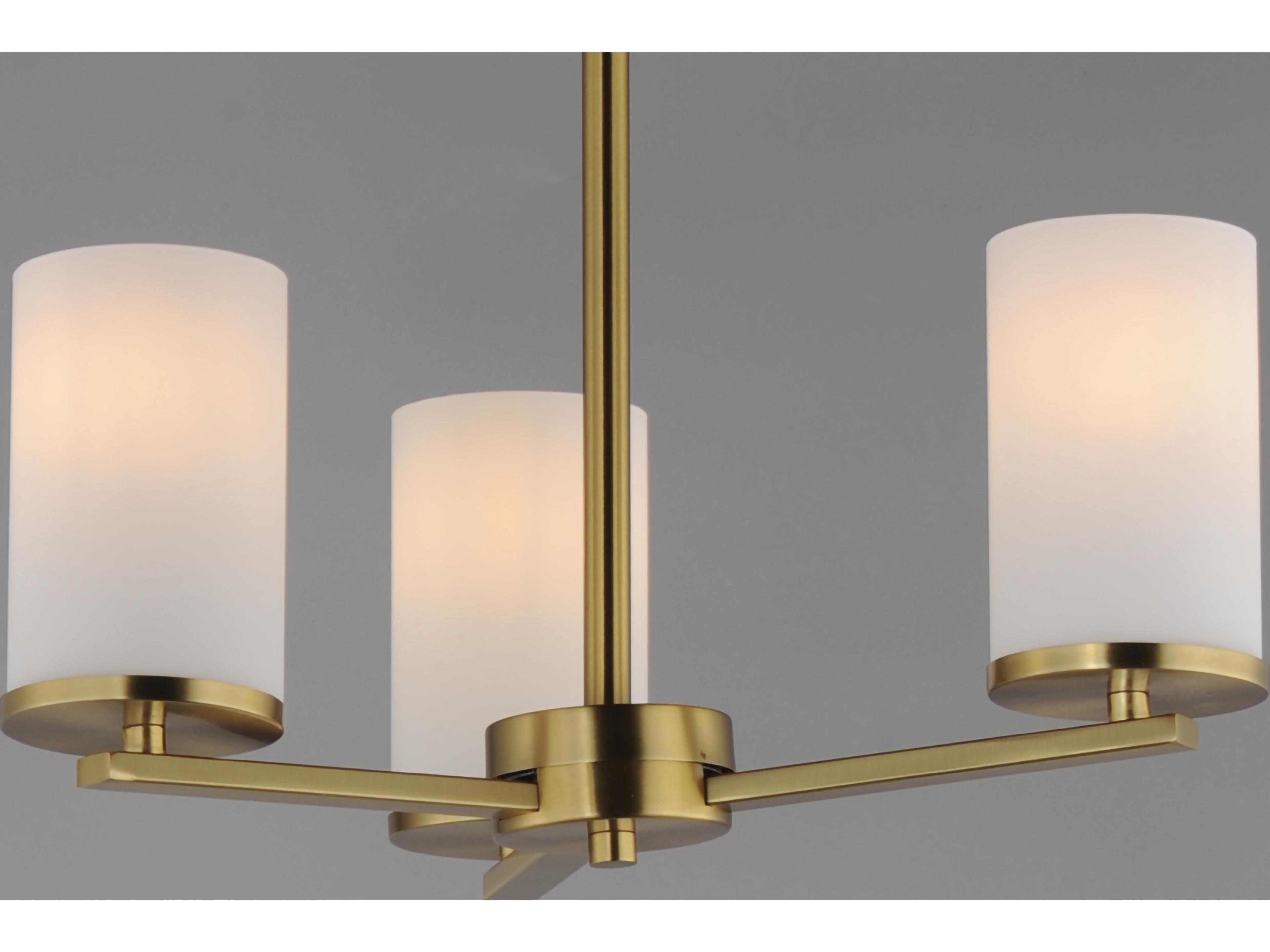Maxim Lighting Lateral 3- Light Satin Brass Chandelier