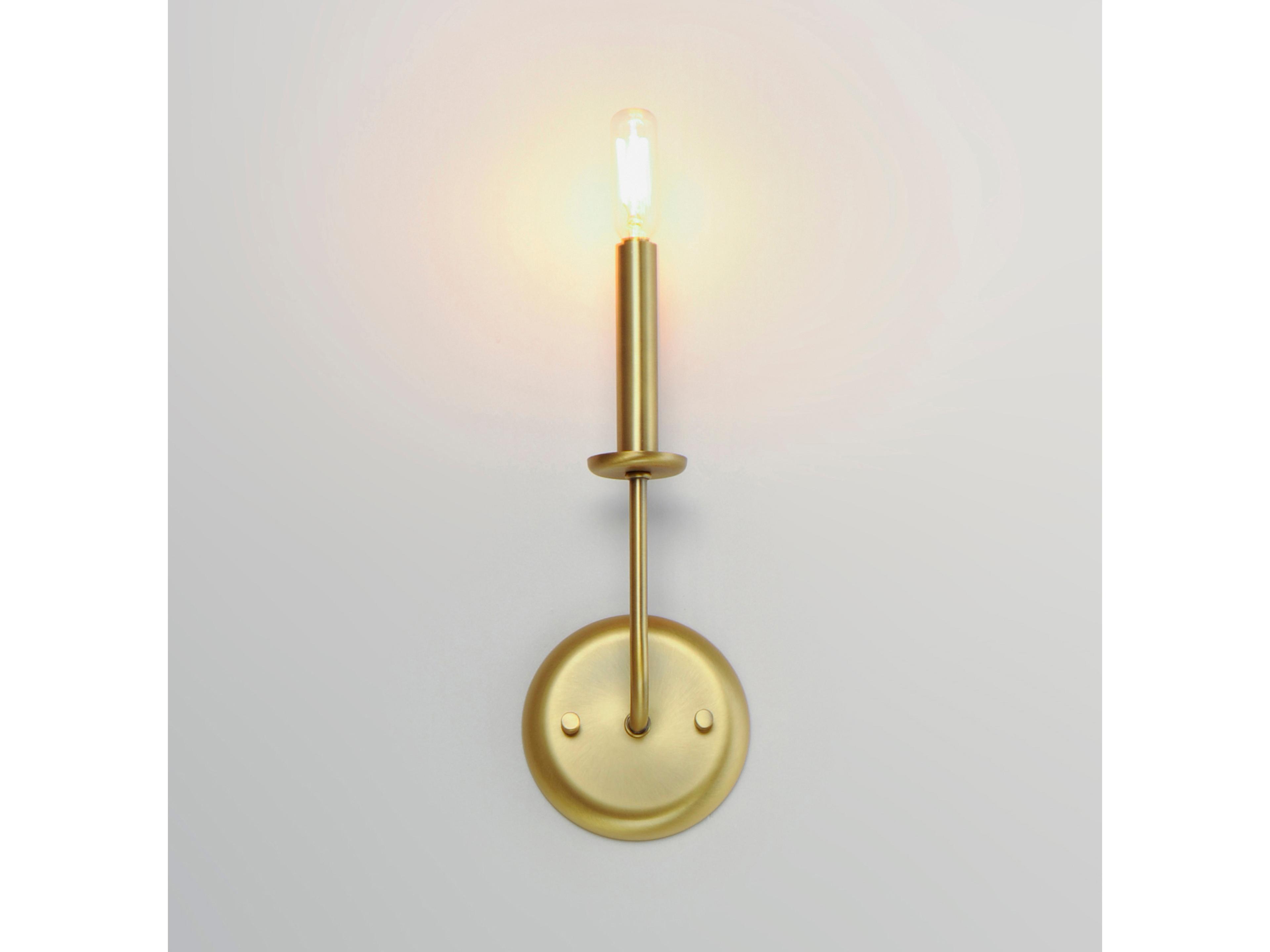 Maxim Lighting Wesley 1-Light Satin Brass Wall Sconce