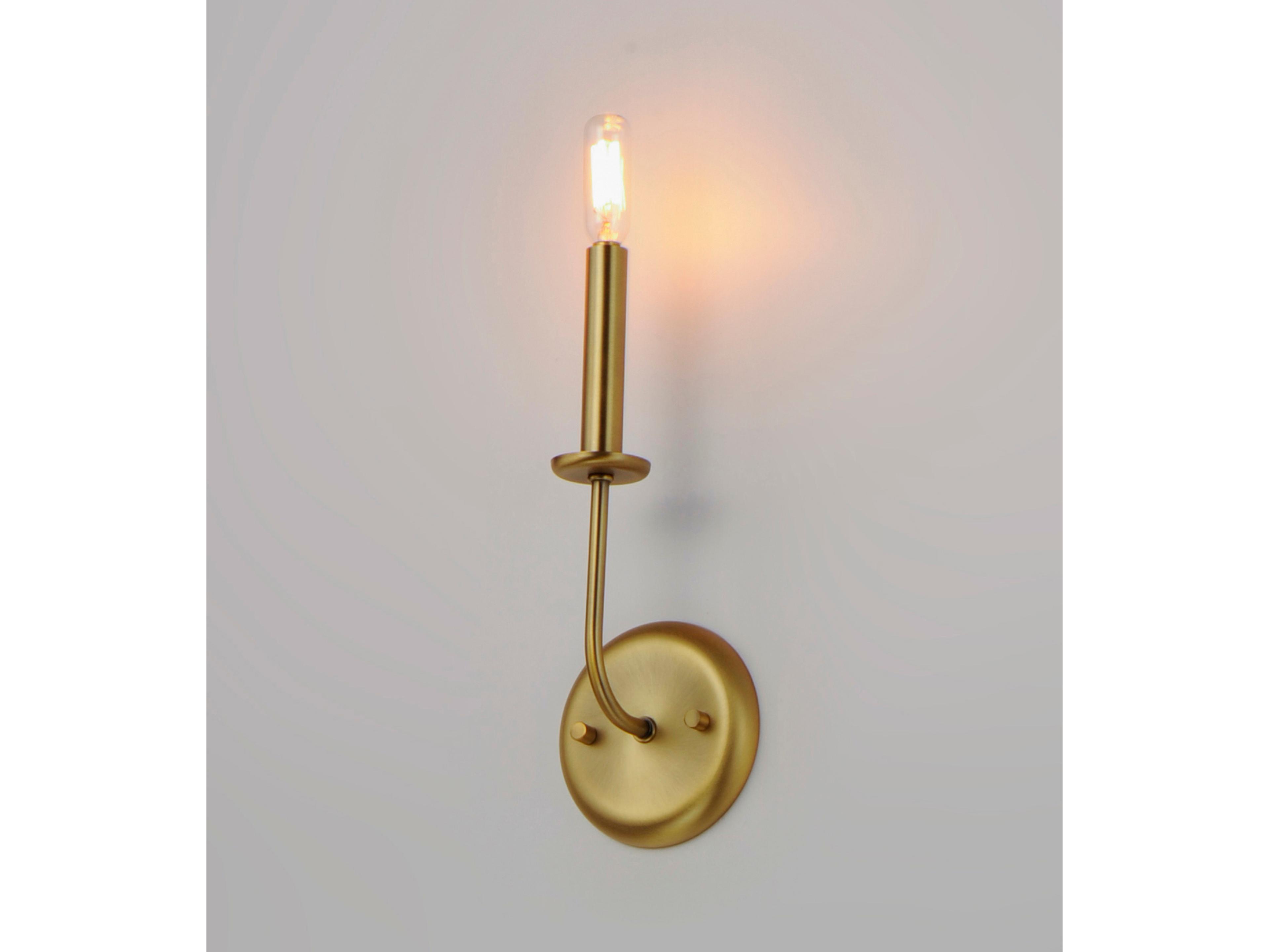 Maxim Lighting Wesley 1-Light Satin Brass Wall Sconce