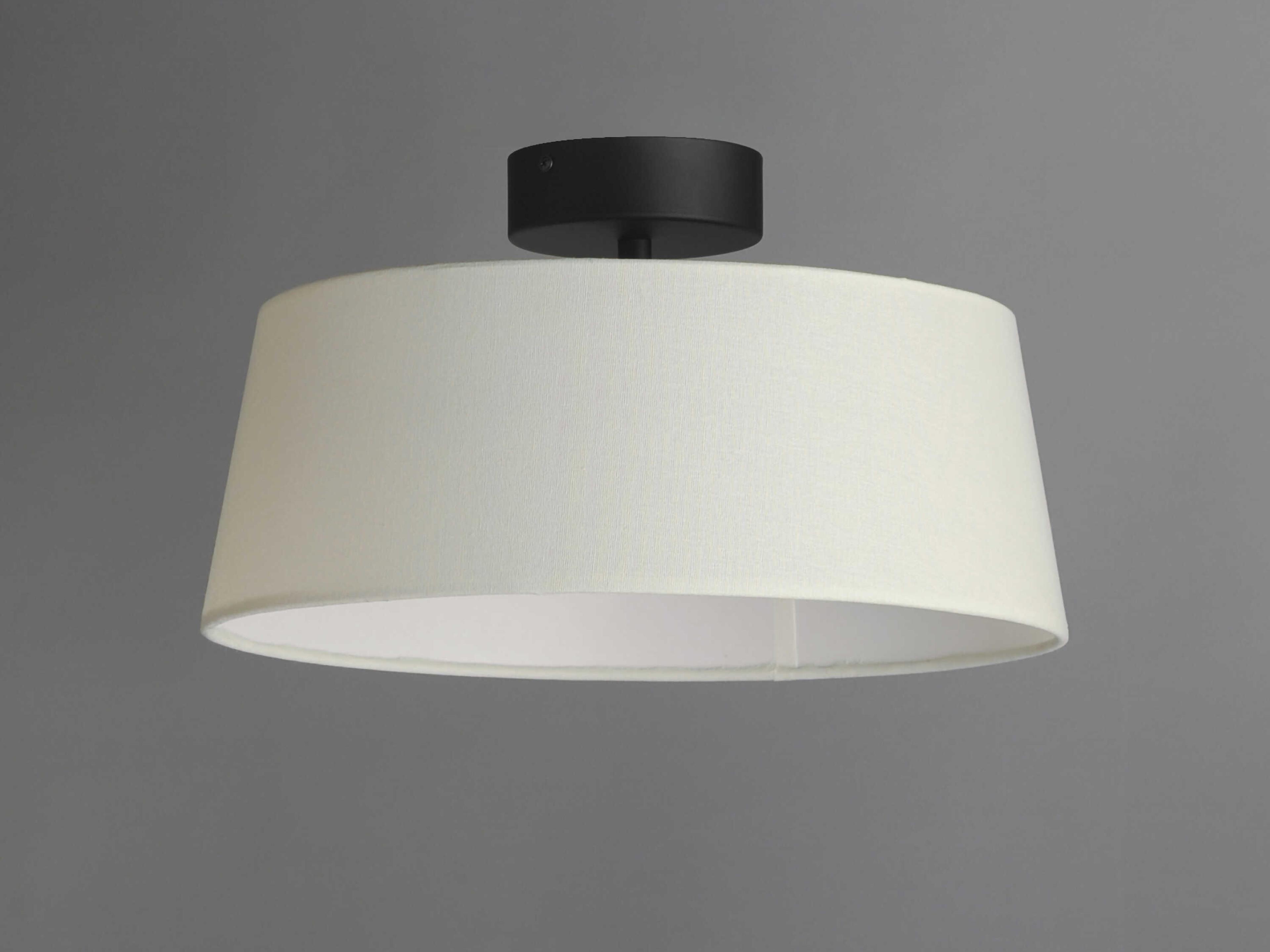 Maxim Lighting Paramount 1-Light Natural Aged Brass Drum Round Flush Mount