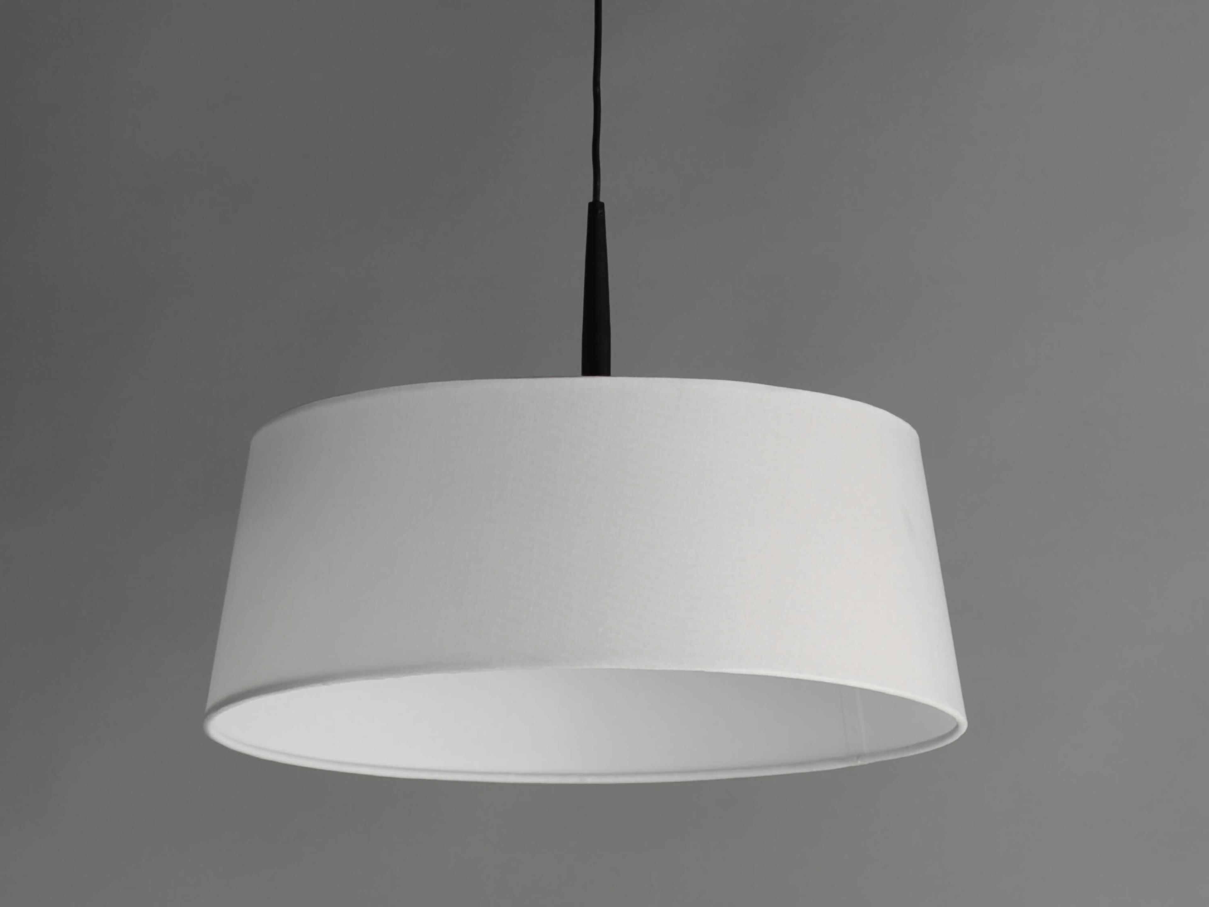 Maxim Lighting Paramount 1-Light Black Drum Round Pendant