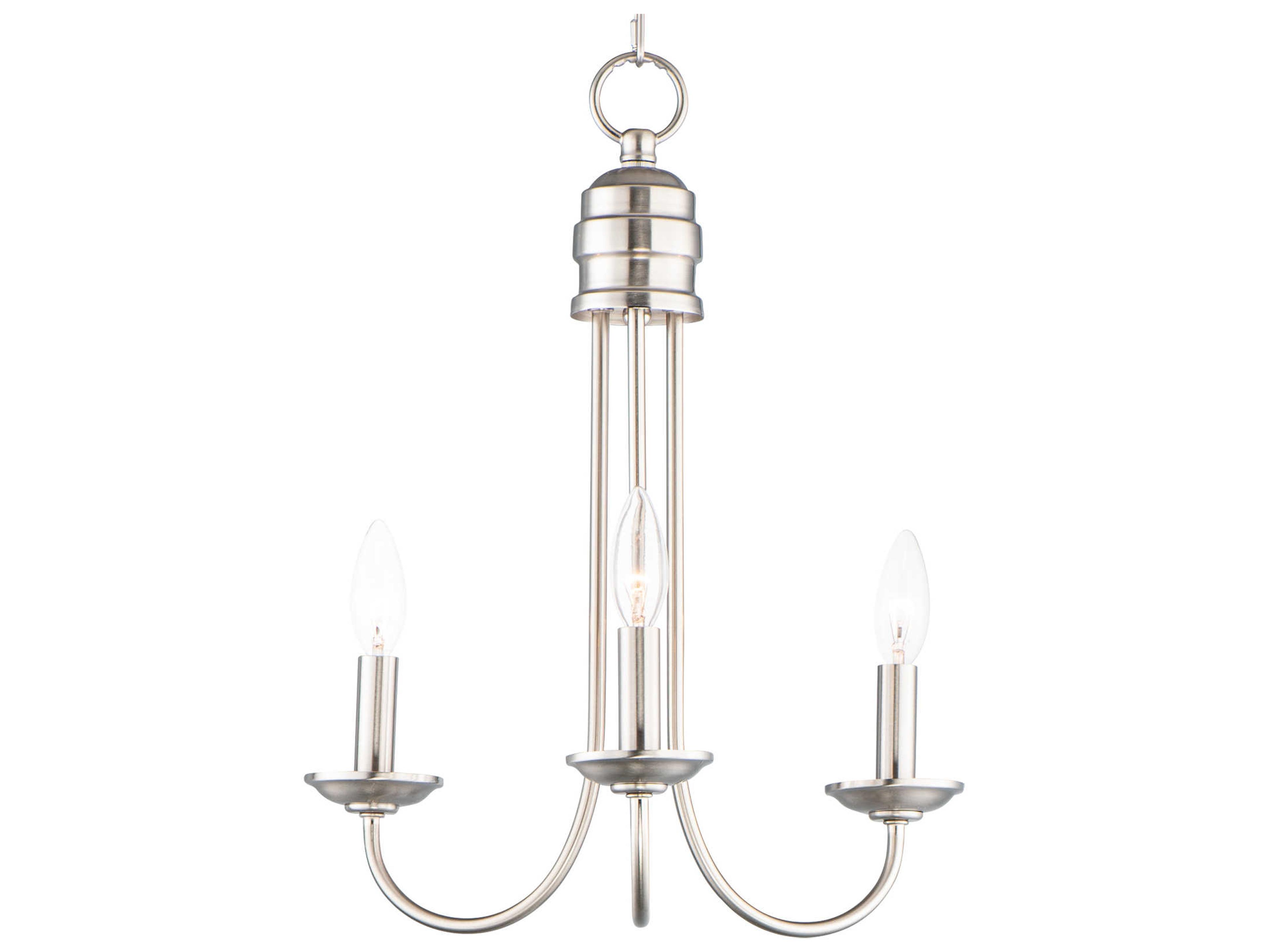 Maxim Lighting Logan 3-Light Bronze Candelabra Chandelier