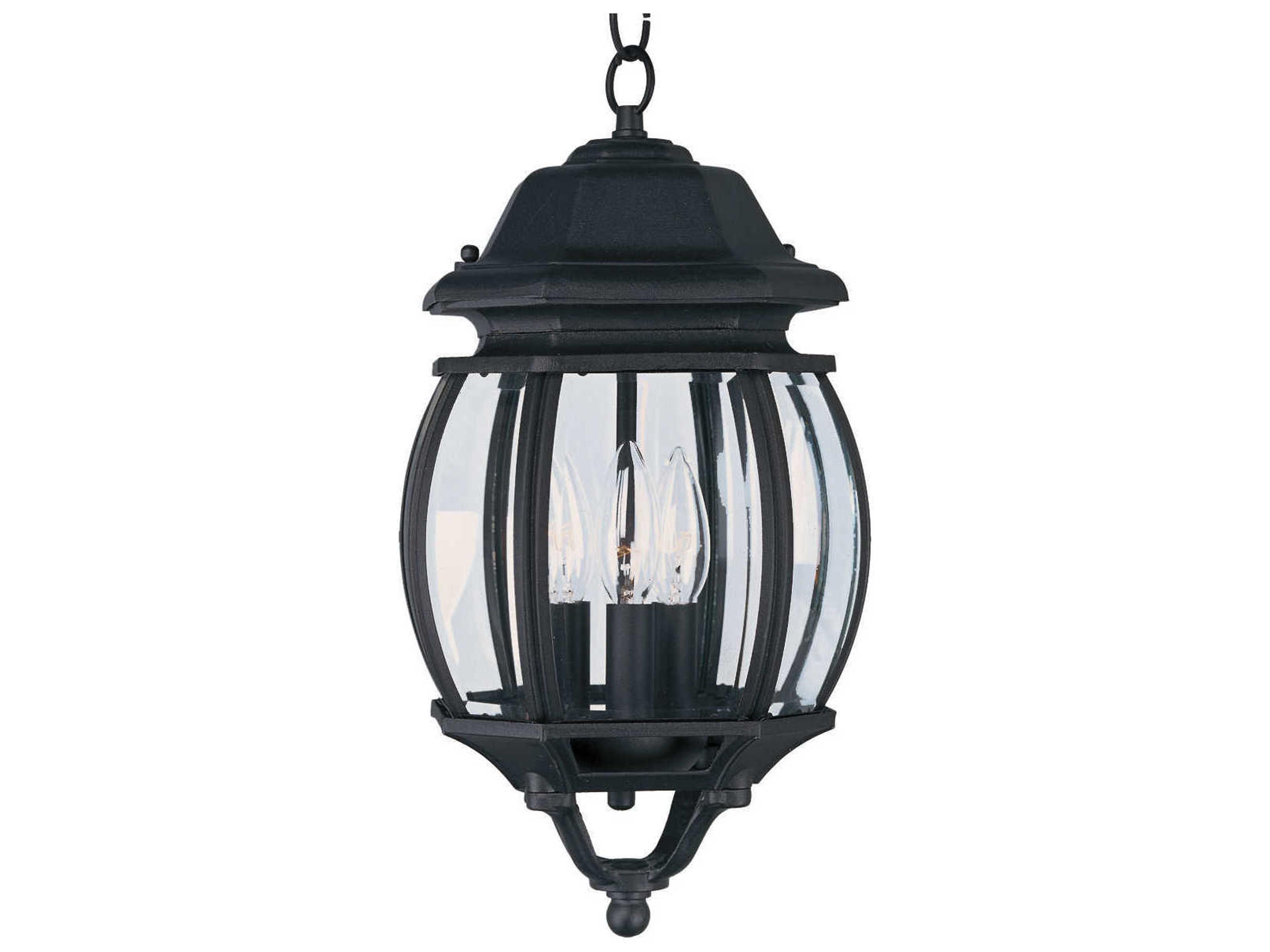 Crown Hill & Clear Glass Outdoor Hanging Light