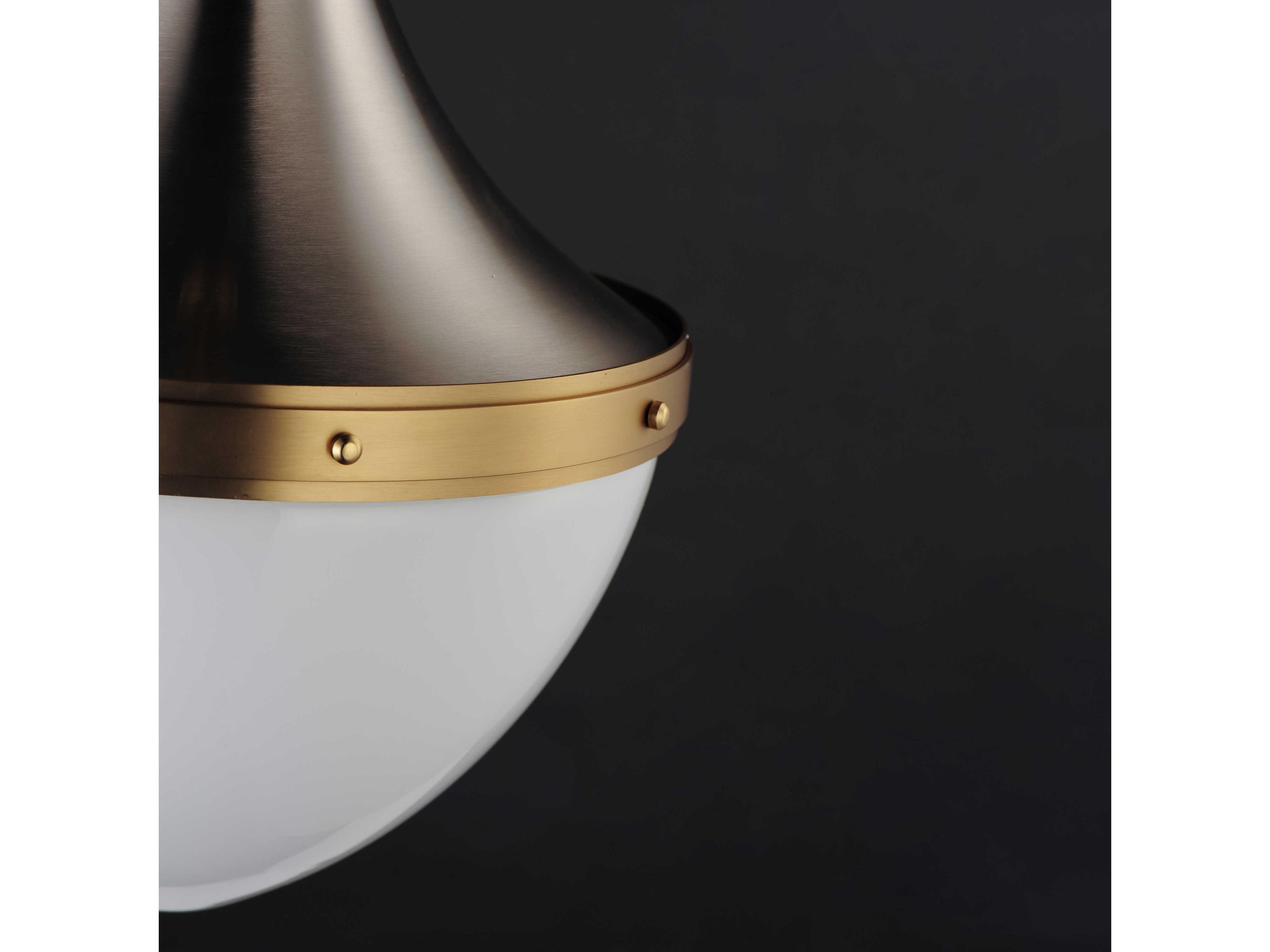 Maxim Lighting Conrad 1-Light Satin Nickel Brass Glass Pendant