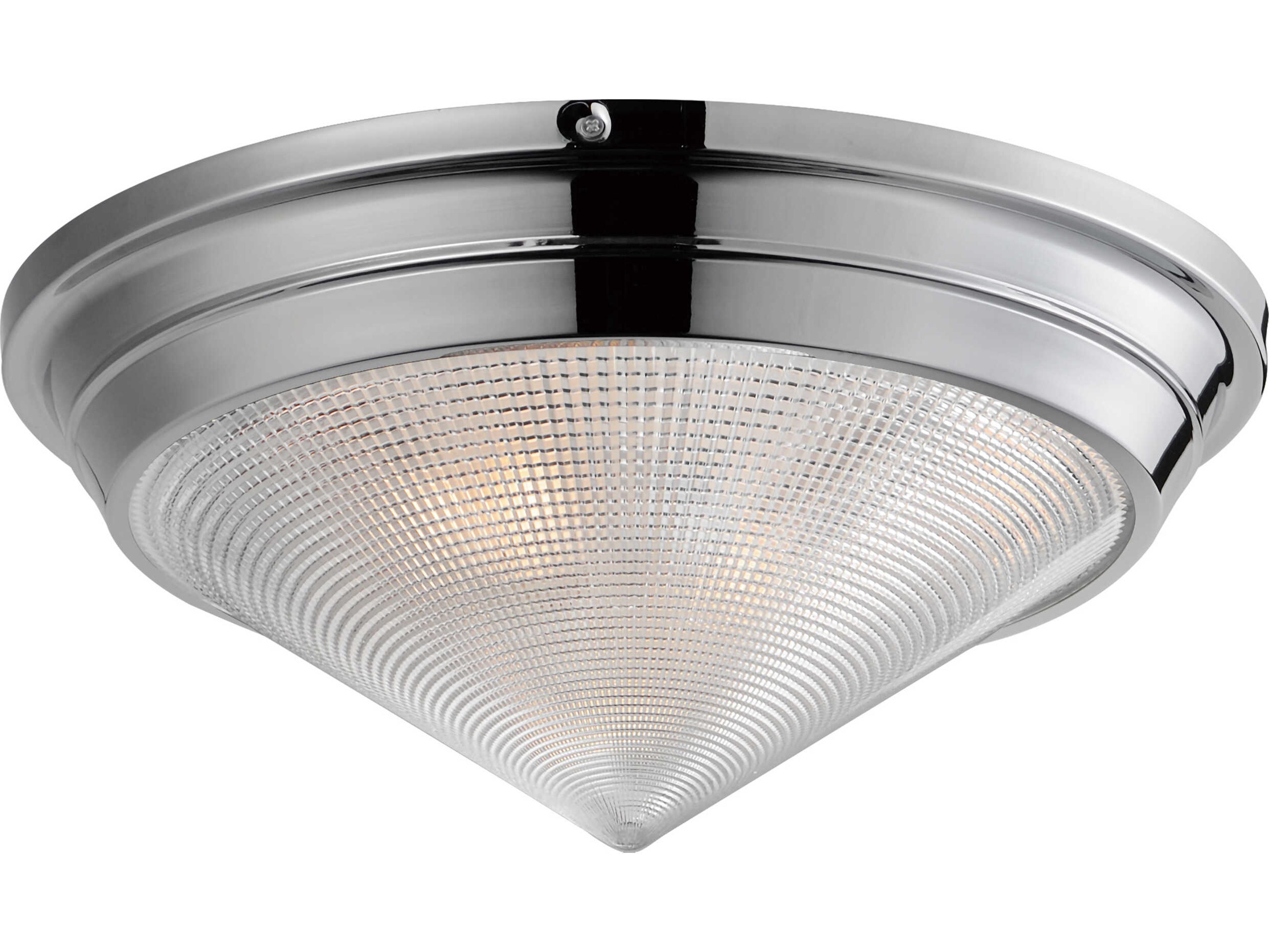 Hargreaves 3-Light Polished Nickel Flush Mount