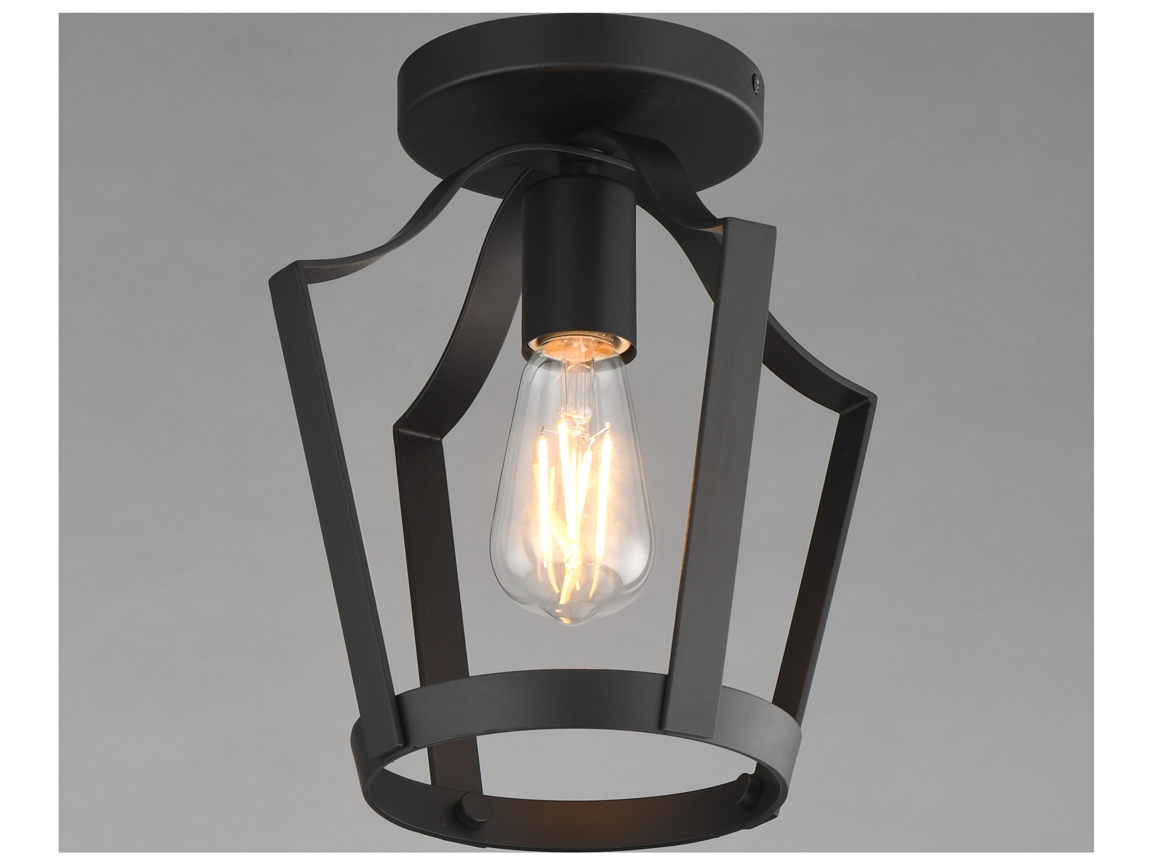 Maxim Lighting Arden 1- Light Black Lantern Mini Pendant