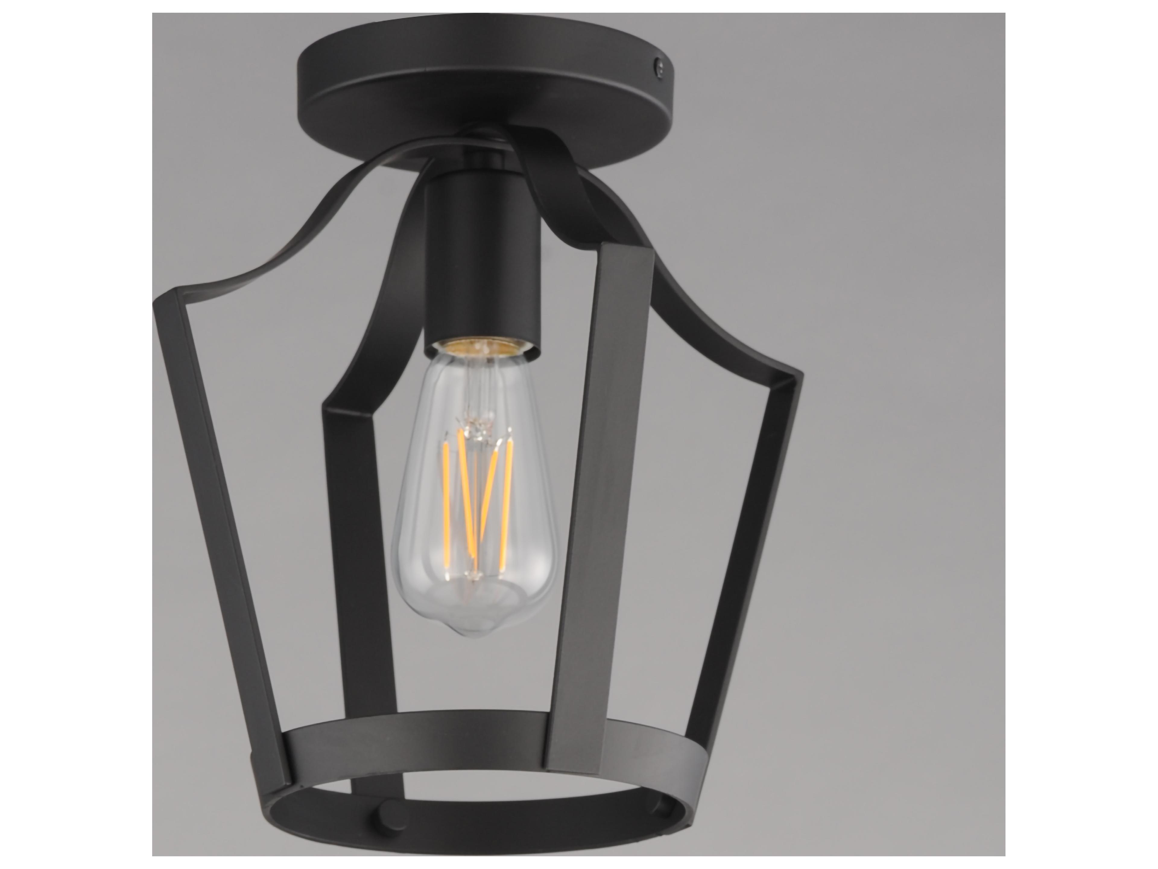 Maxim Lighting Arden 1- Light Black Lantern Mini Pendant