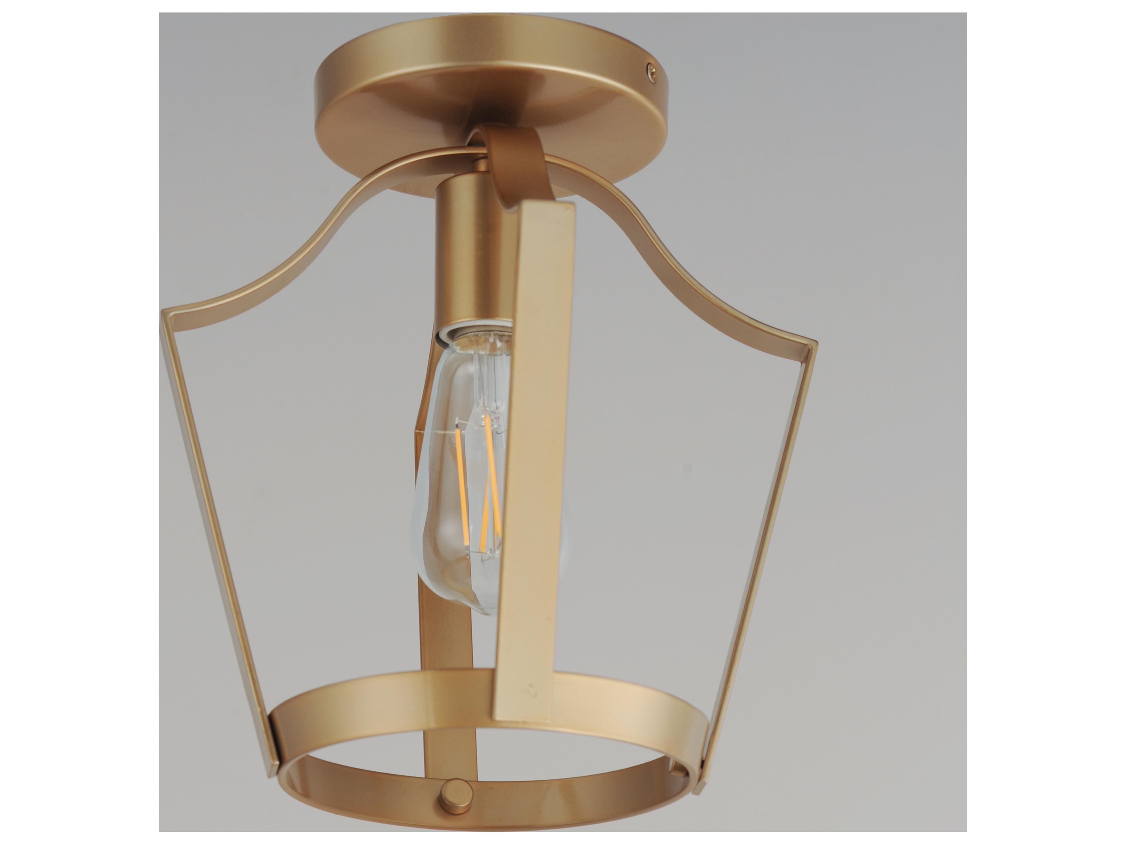 Maxim Lighting Arden 1- Light Natural Aged Brass Lantern Mini Pendant