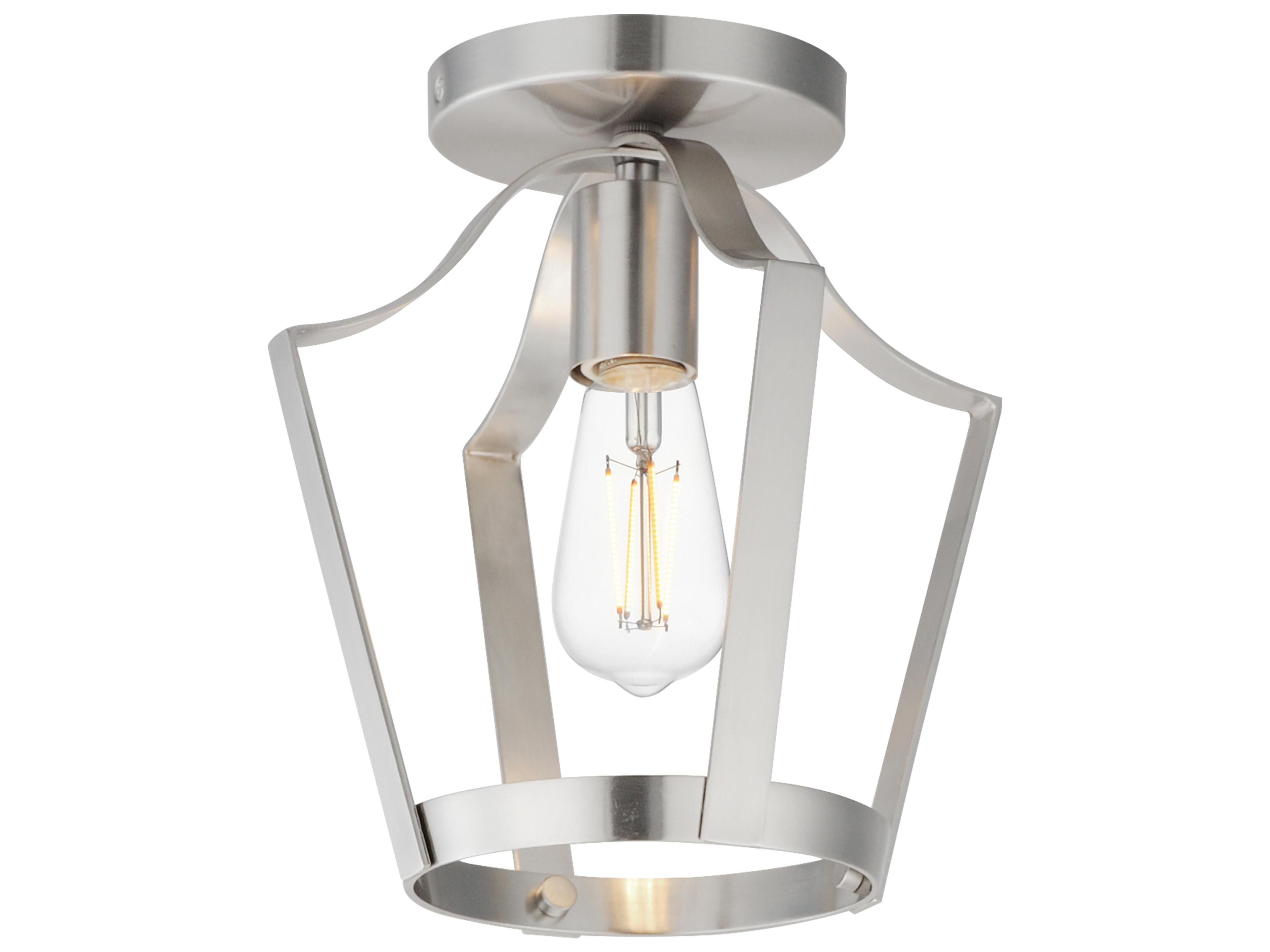 Arden 1- Light Satin Nickel Lantern Mini Pendant