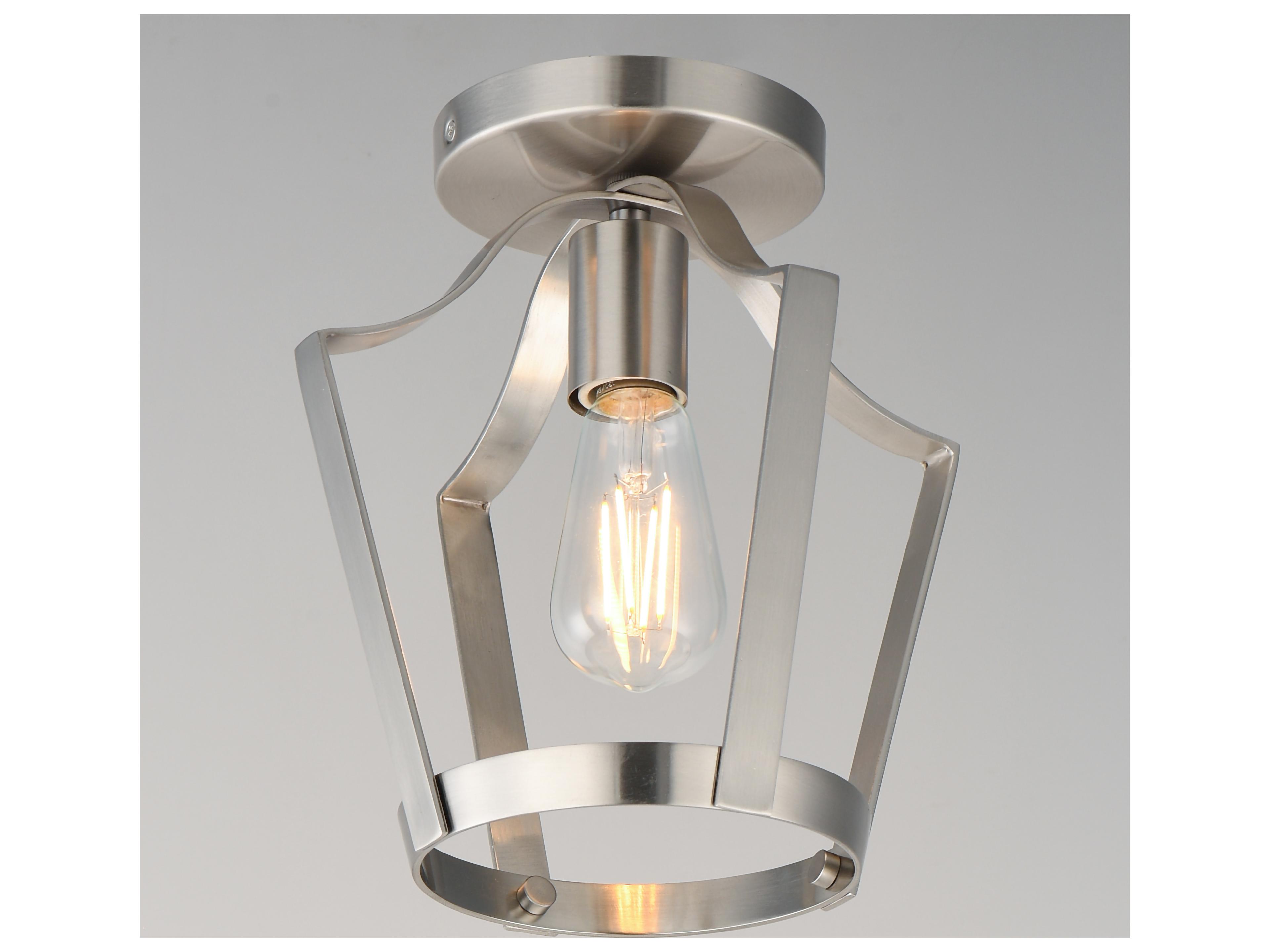 Maxim Lighting Arden 1- Light Satin Nickel Lantern Mini Pendant