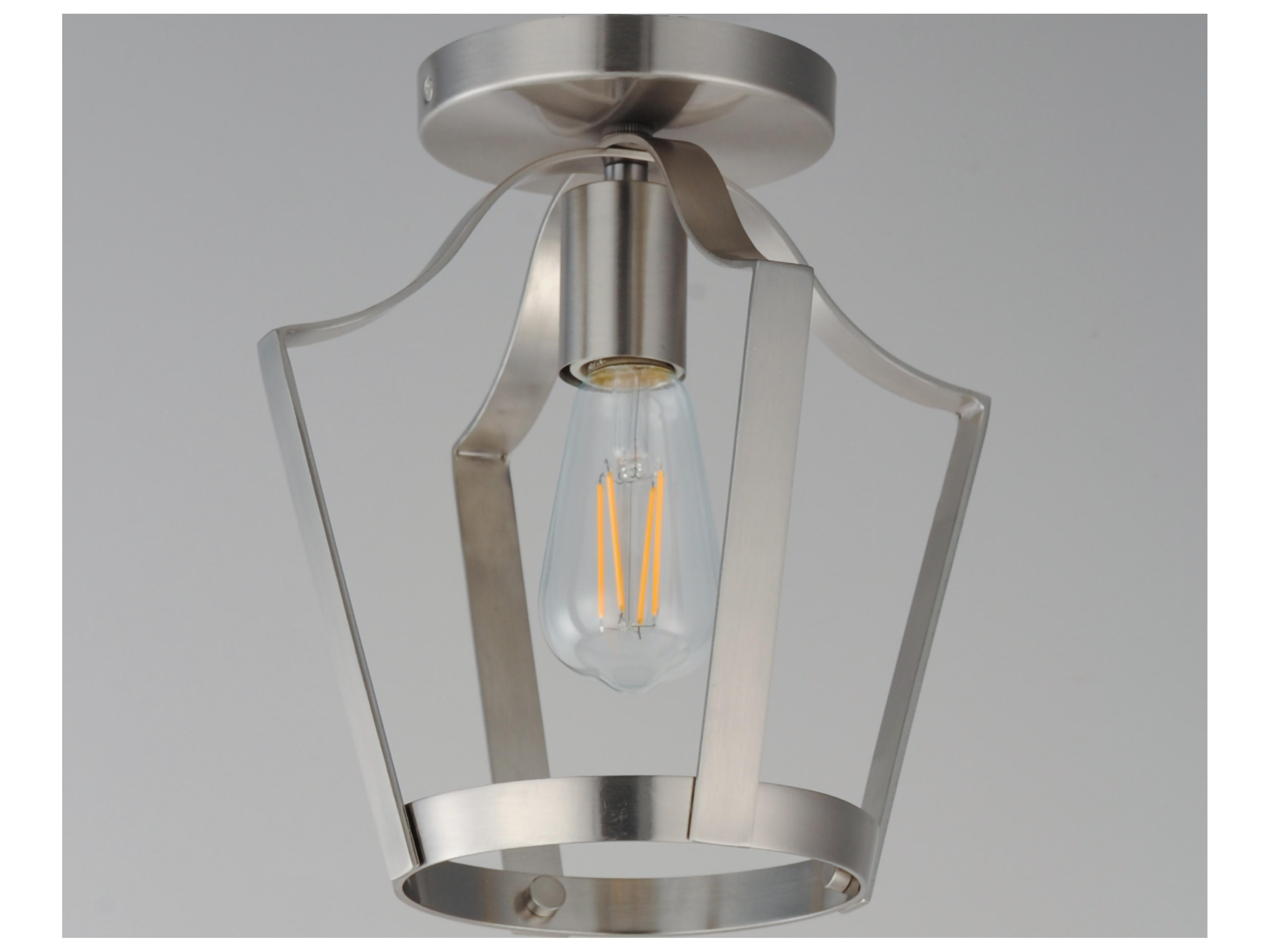 Maxim Lighting Arden 1- Light Satin Nickel Lantern Mini Pendant