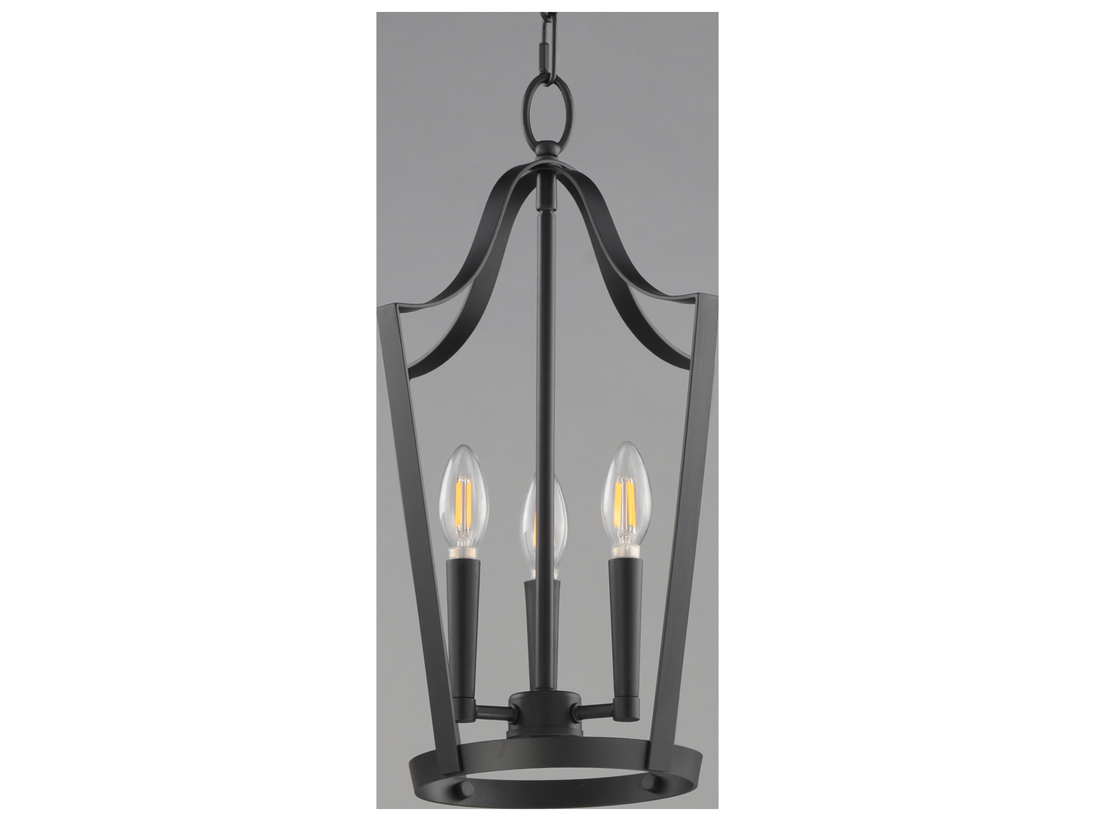 Maxim Lighting Arden 3- Light Black Lantern Pendant