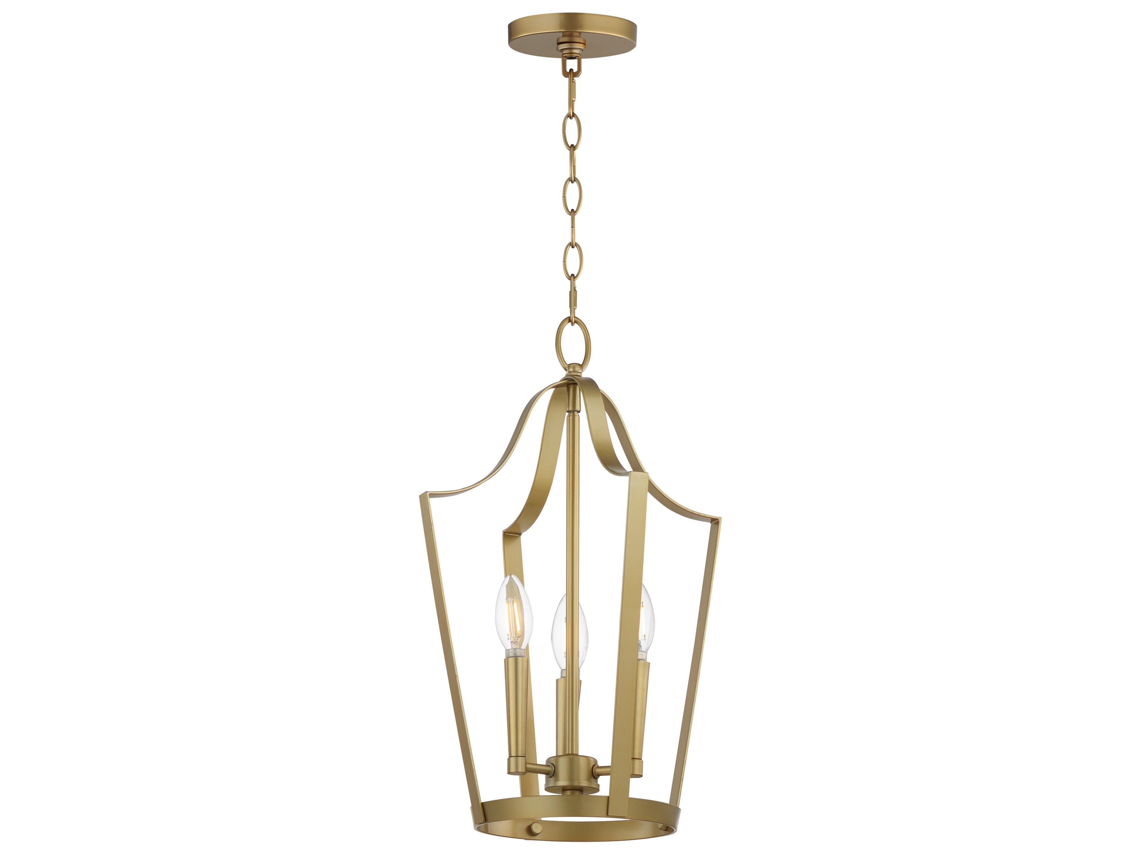 Arden 3- Light Natural Aged Brass Lantern Pendant
